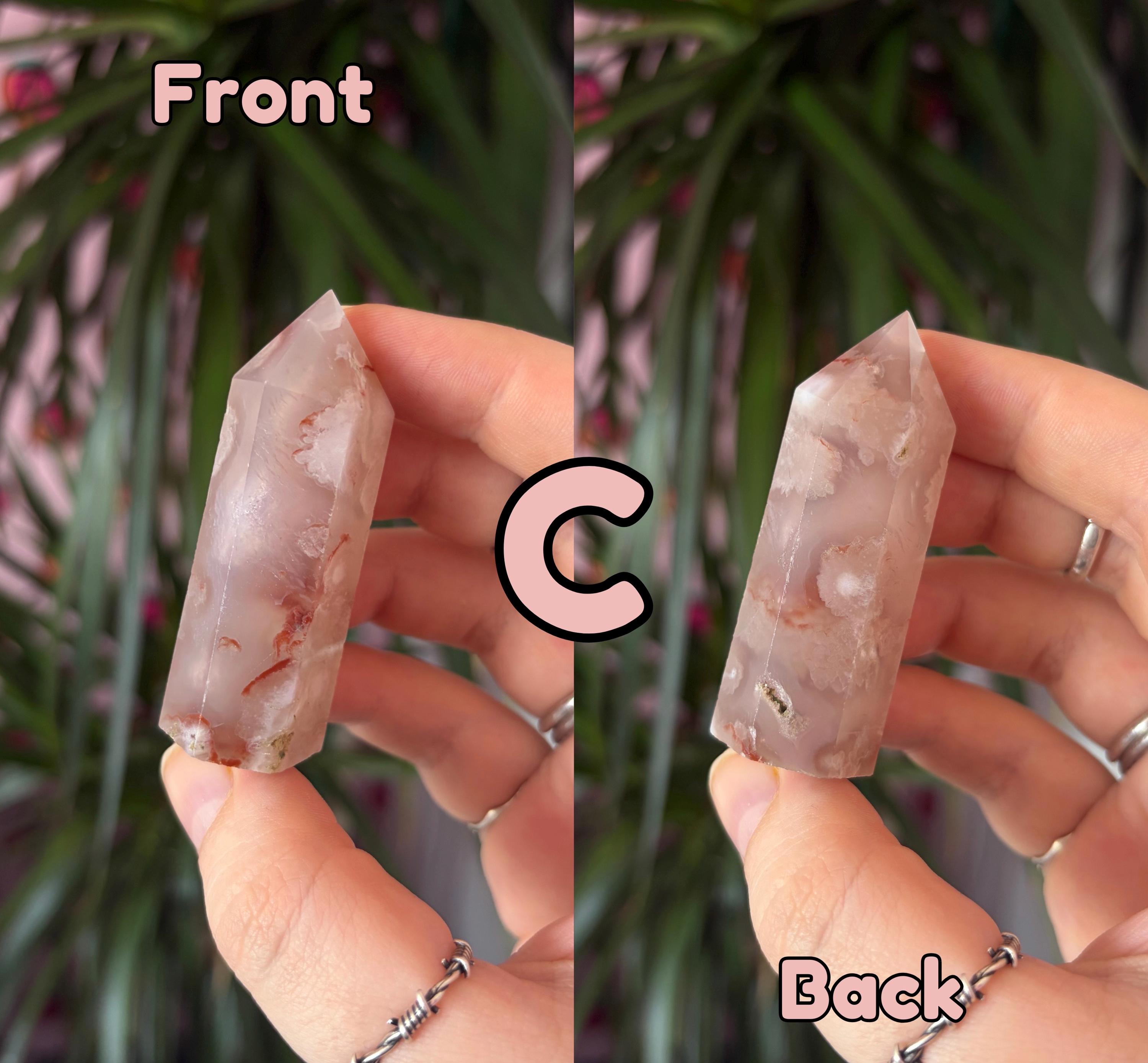 Mini Flower Agate Towers