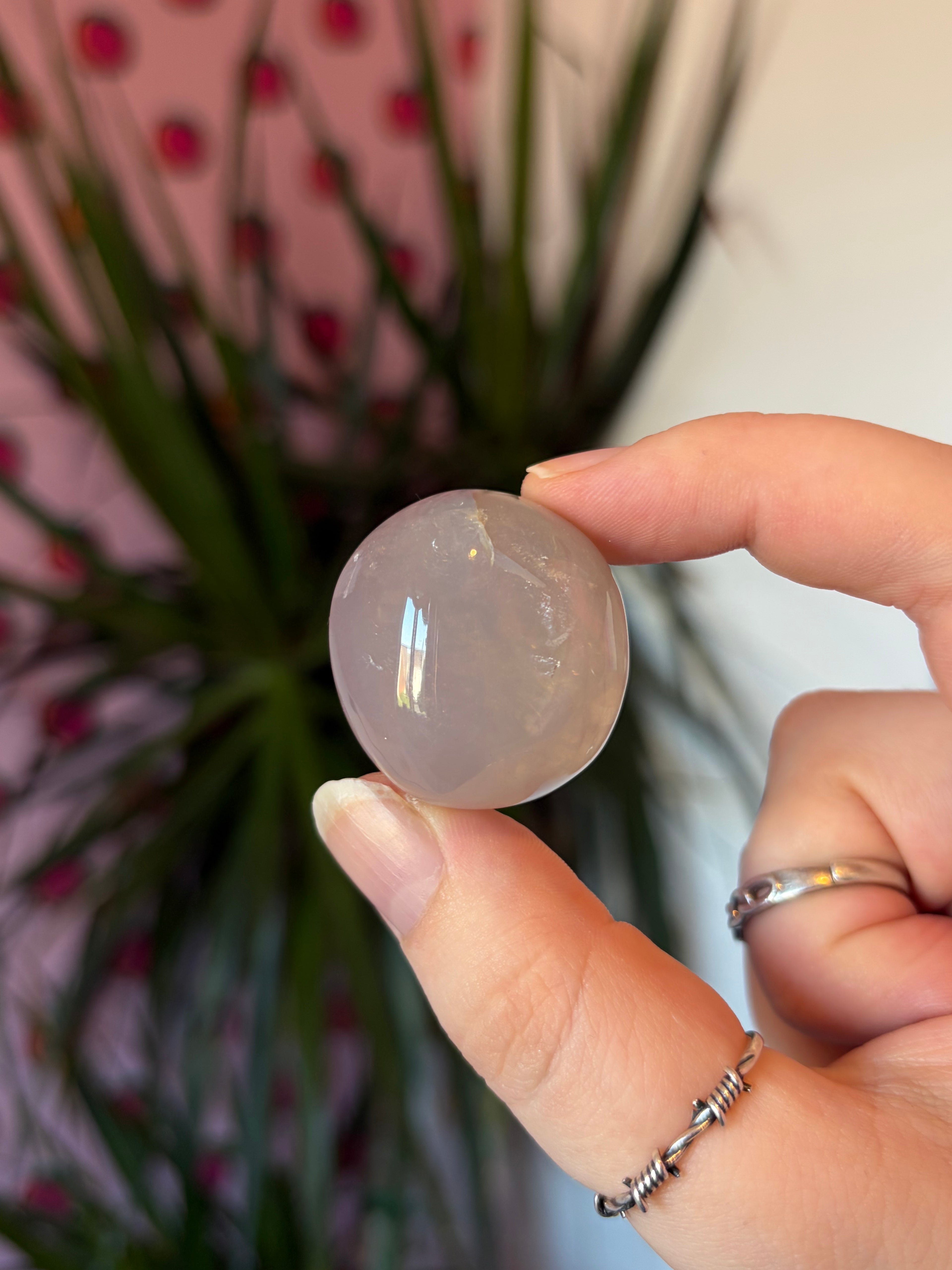 Blue Rose Quartz Tumblestone