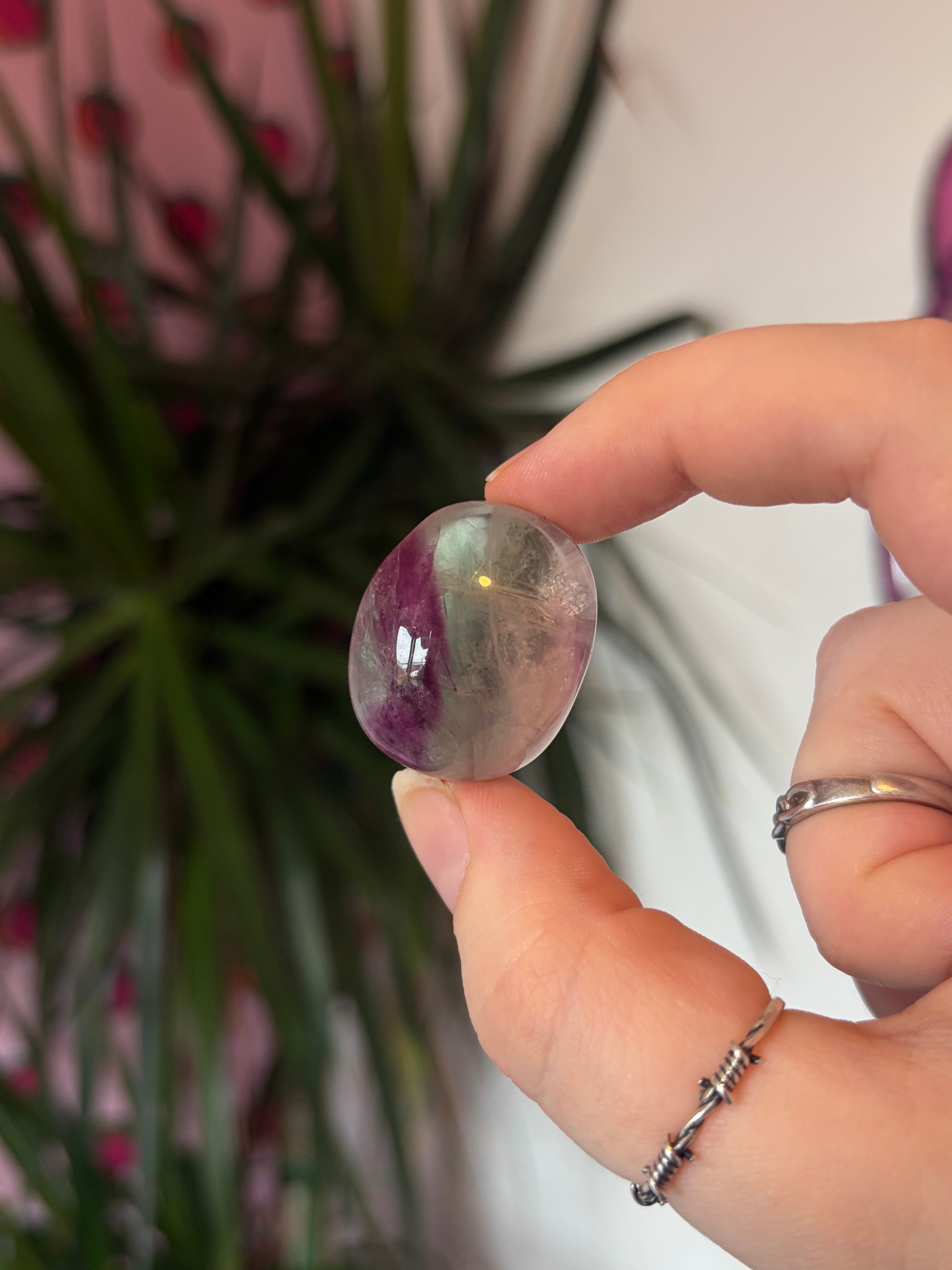 Rainbow Fluorite Tumblestone