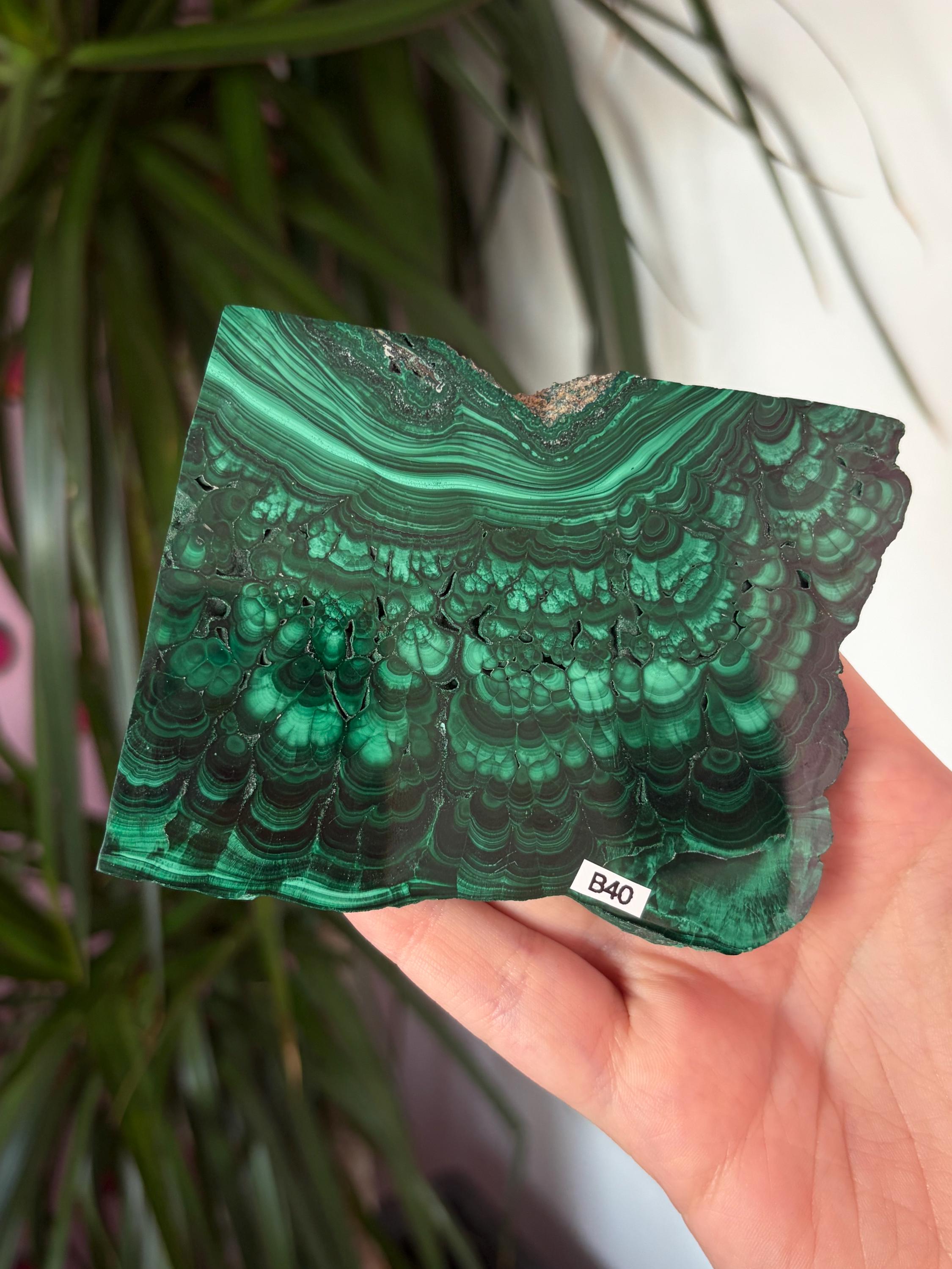 Dark Malachite Slab
