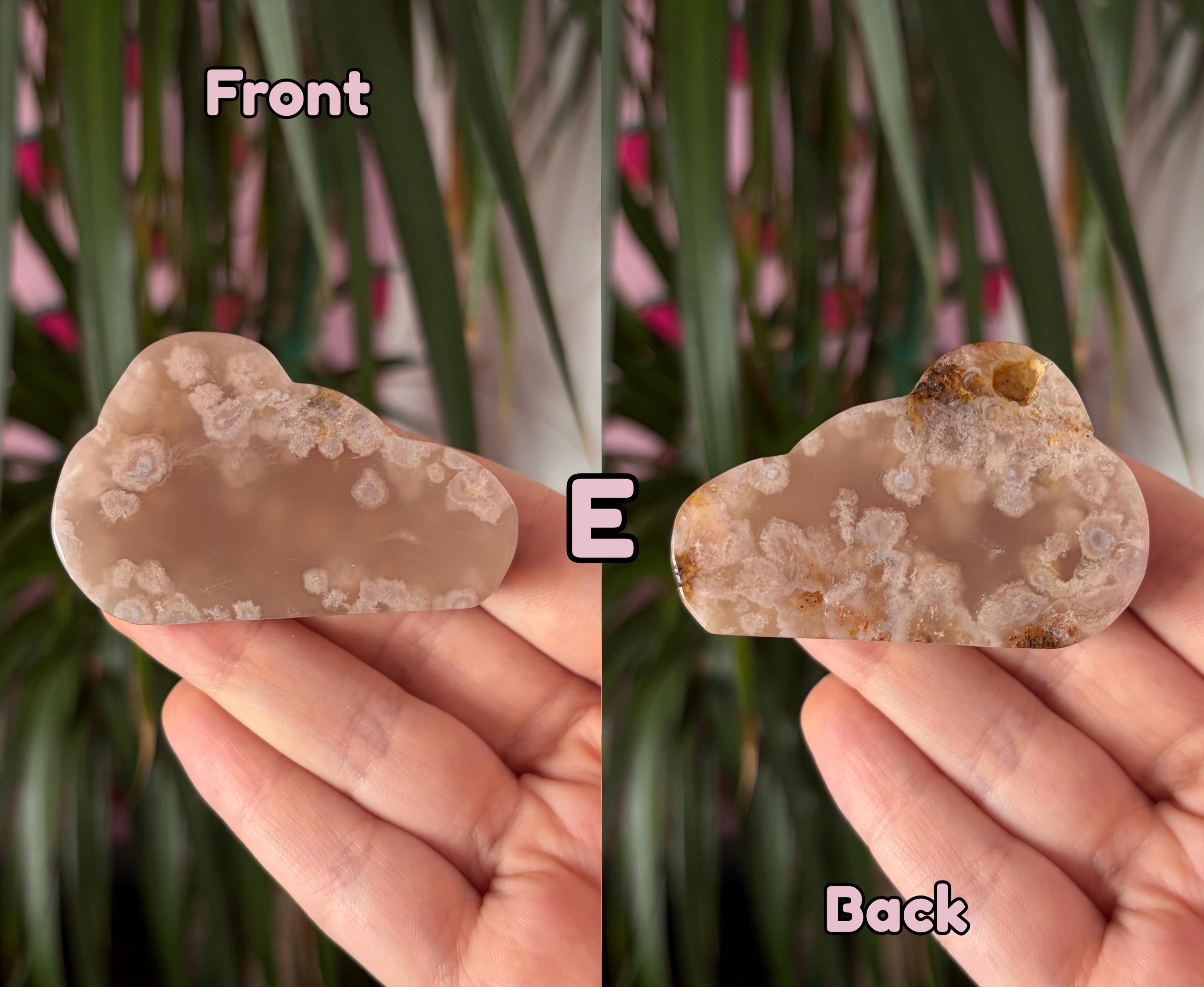 Flower Agate Cloud Carving