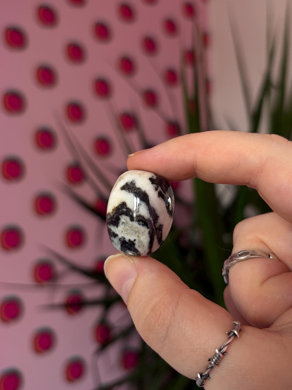Zebra Jasper Tumblestone