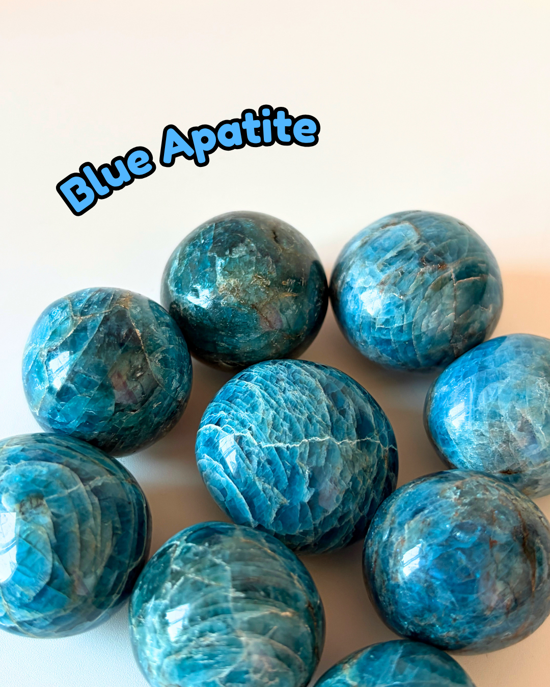 Blue Apatite Tumblestone