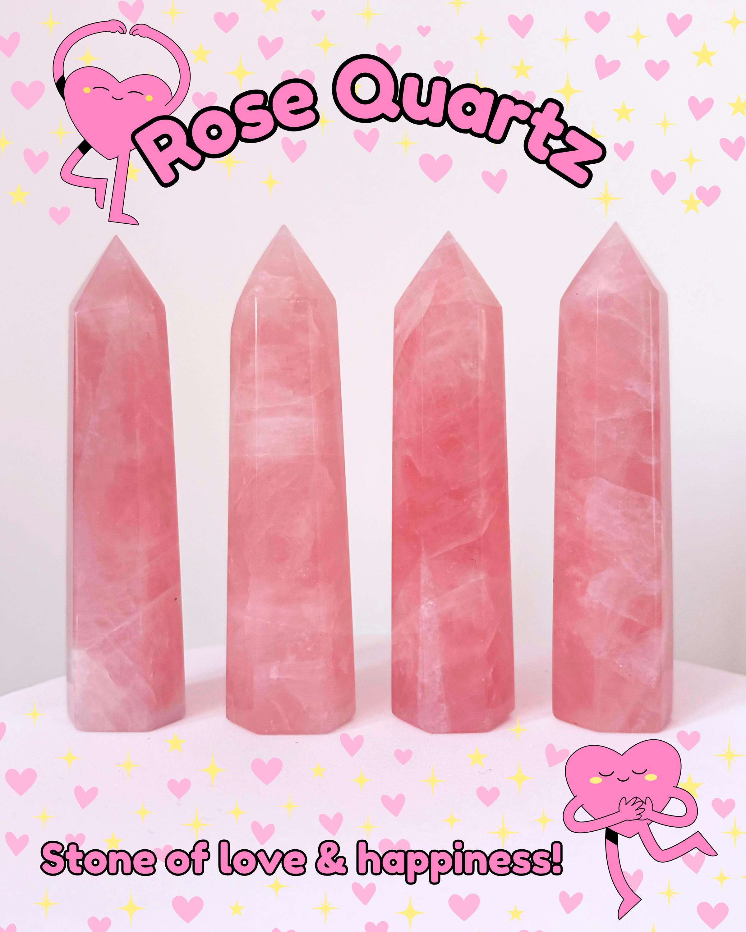 Pink Rose Quartz Towers