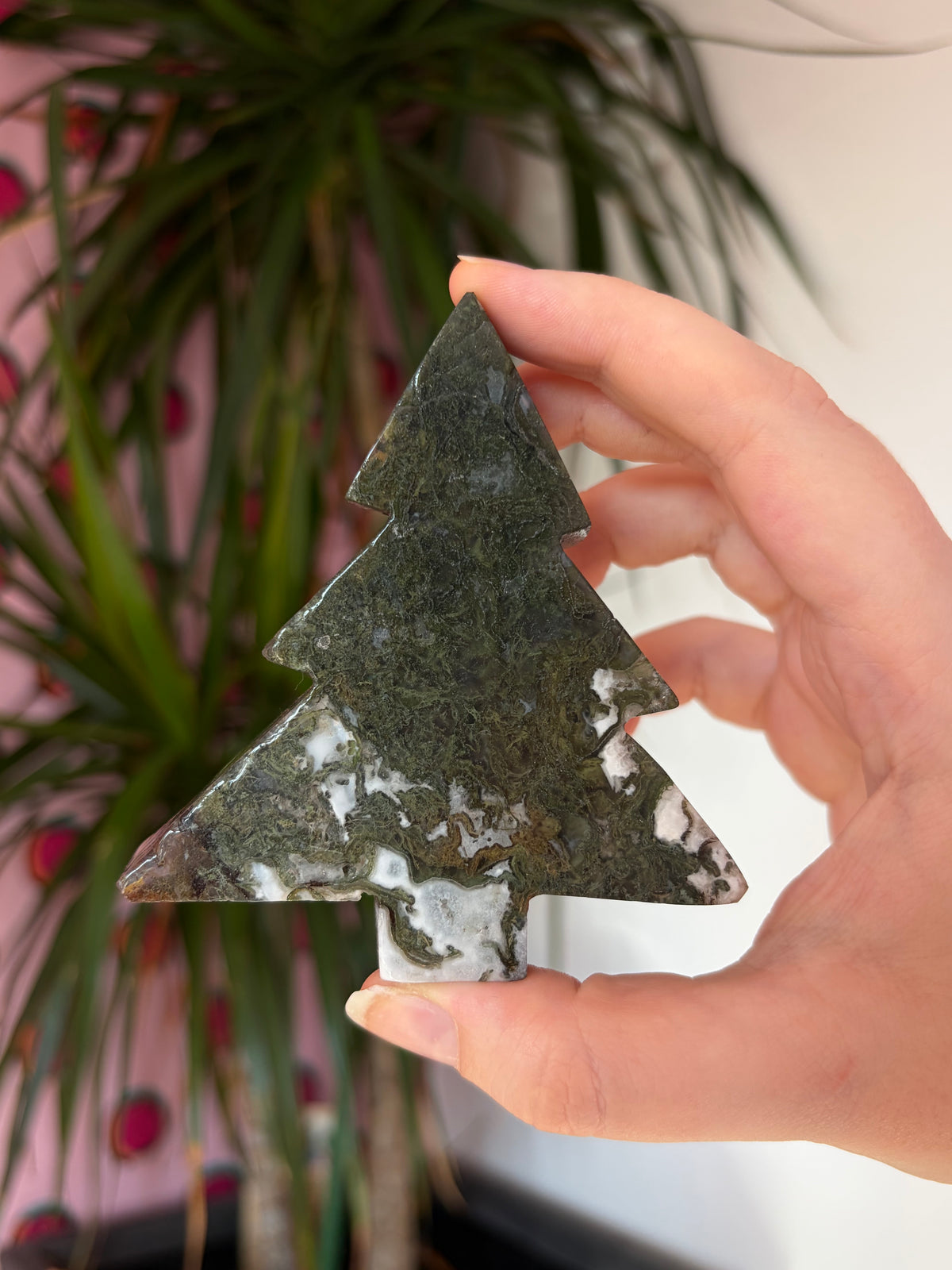 Moss agate pine trees