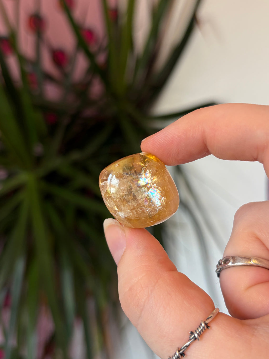 Honey Calcite Tumblestone