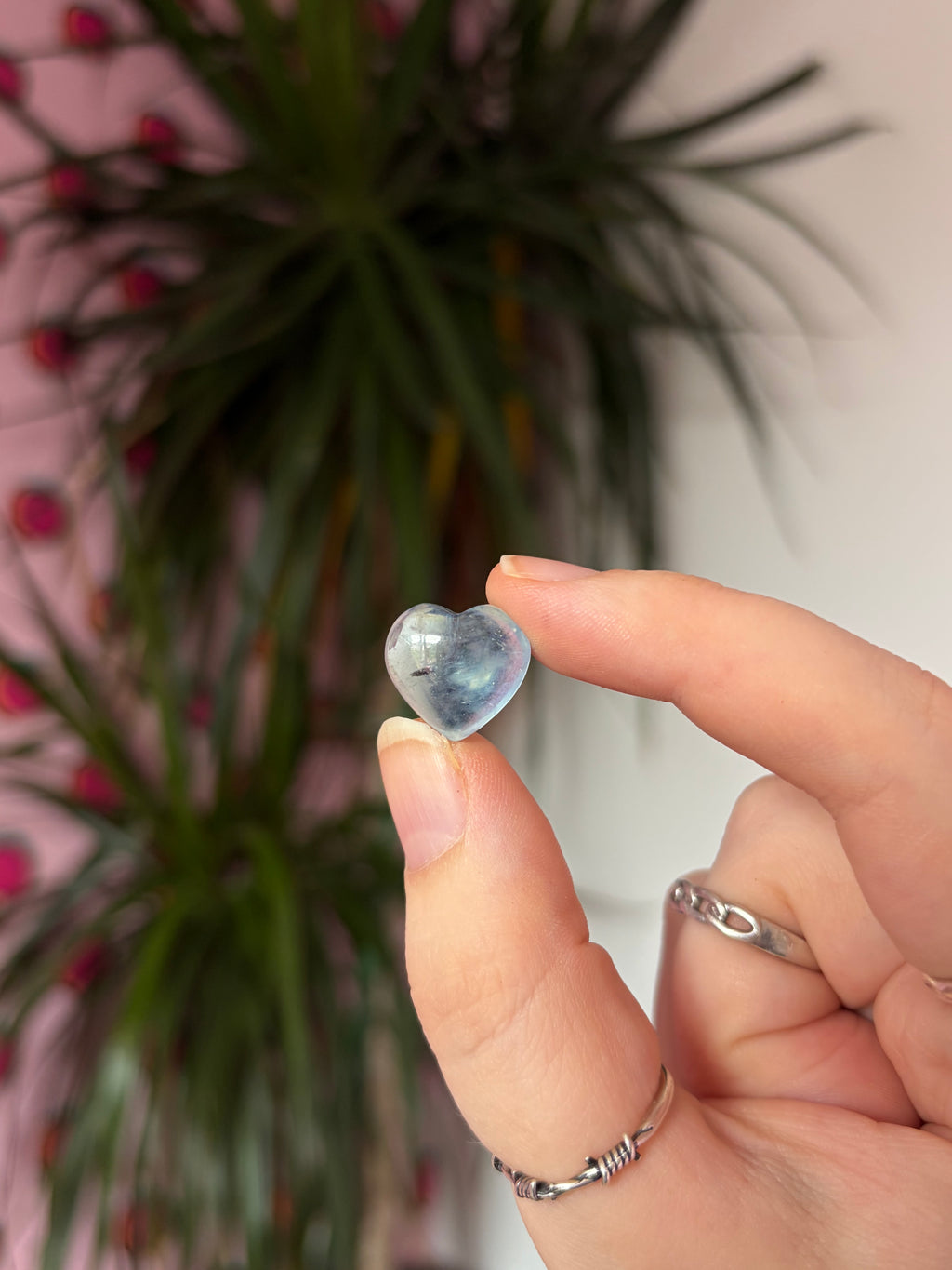 Tiny Aquamarine Hearts