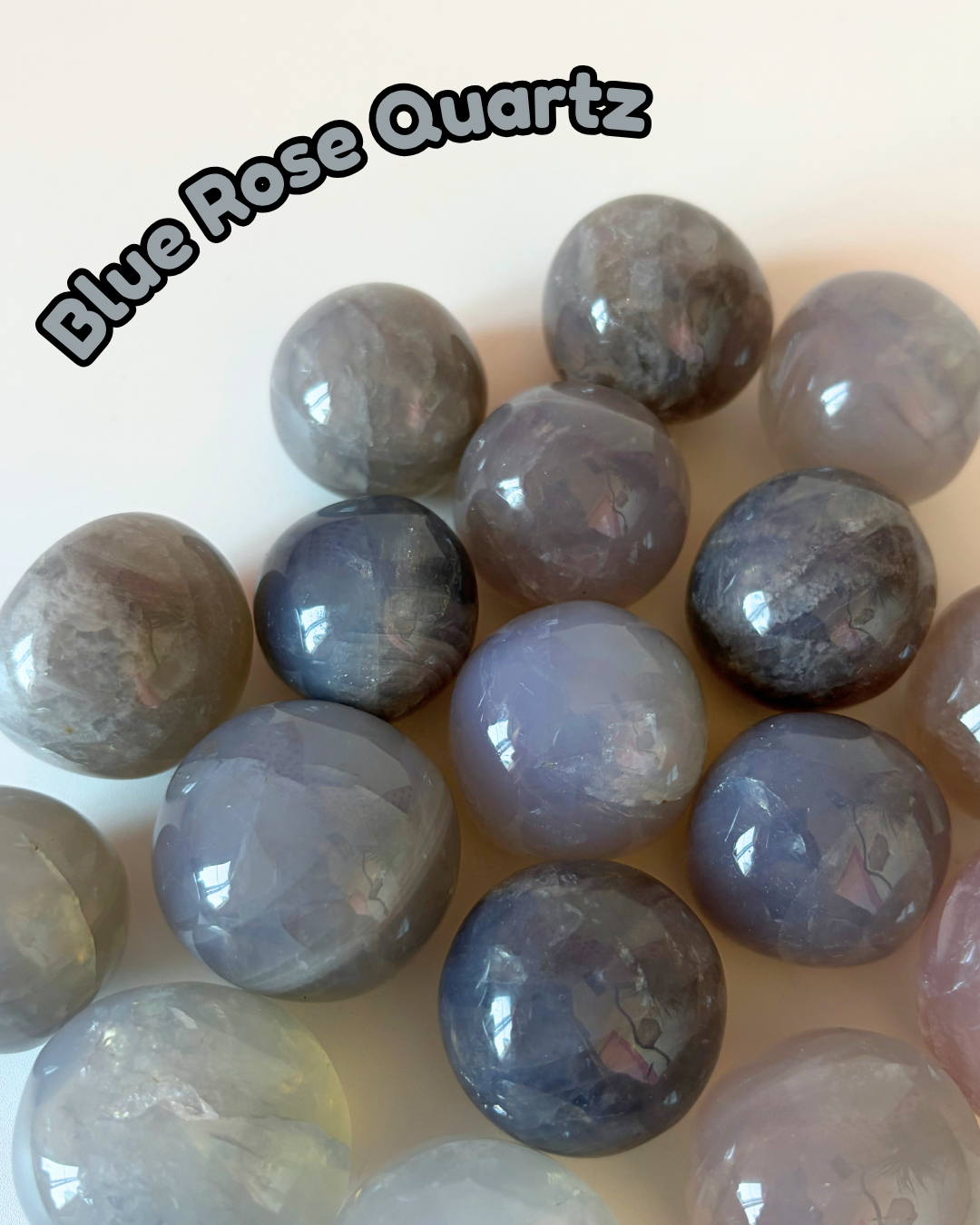 Blue Rose Quartz Tumblestone