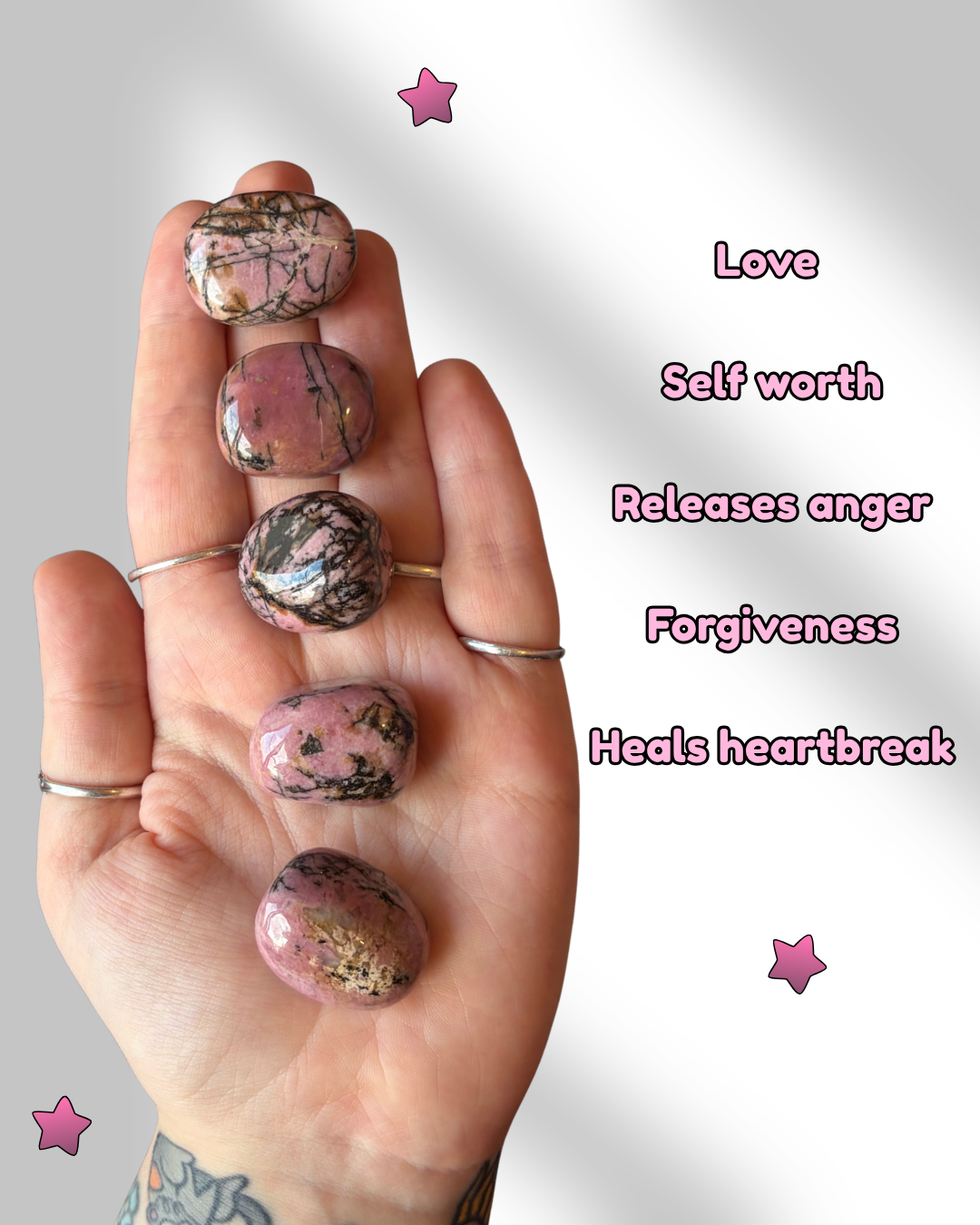 Rhodonite Tumblestone