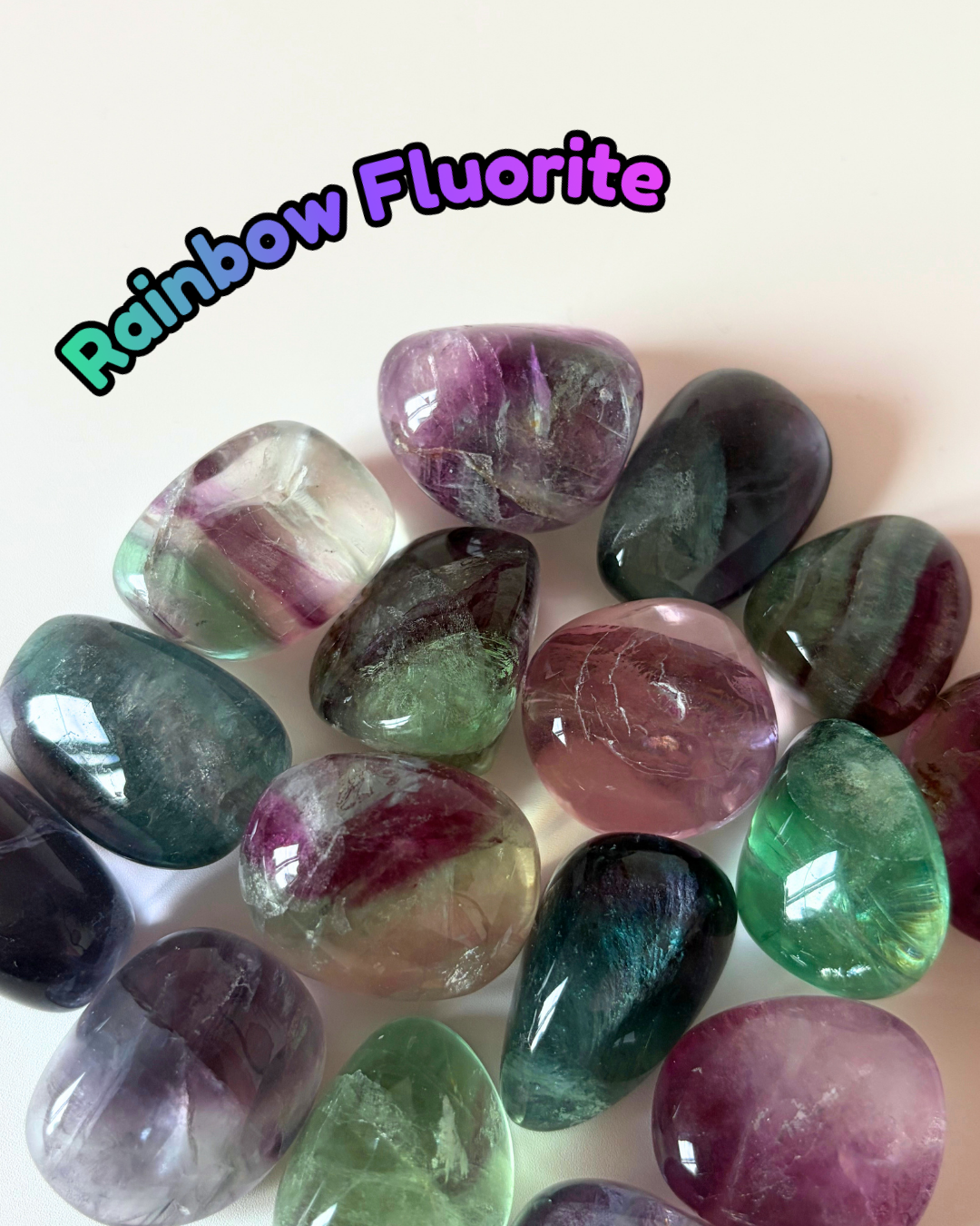 Rainbow Fluorite Tumblestone