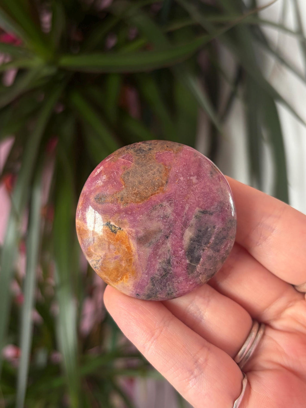 Rhodonite Button Palmstones - Pick Your Own