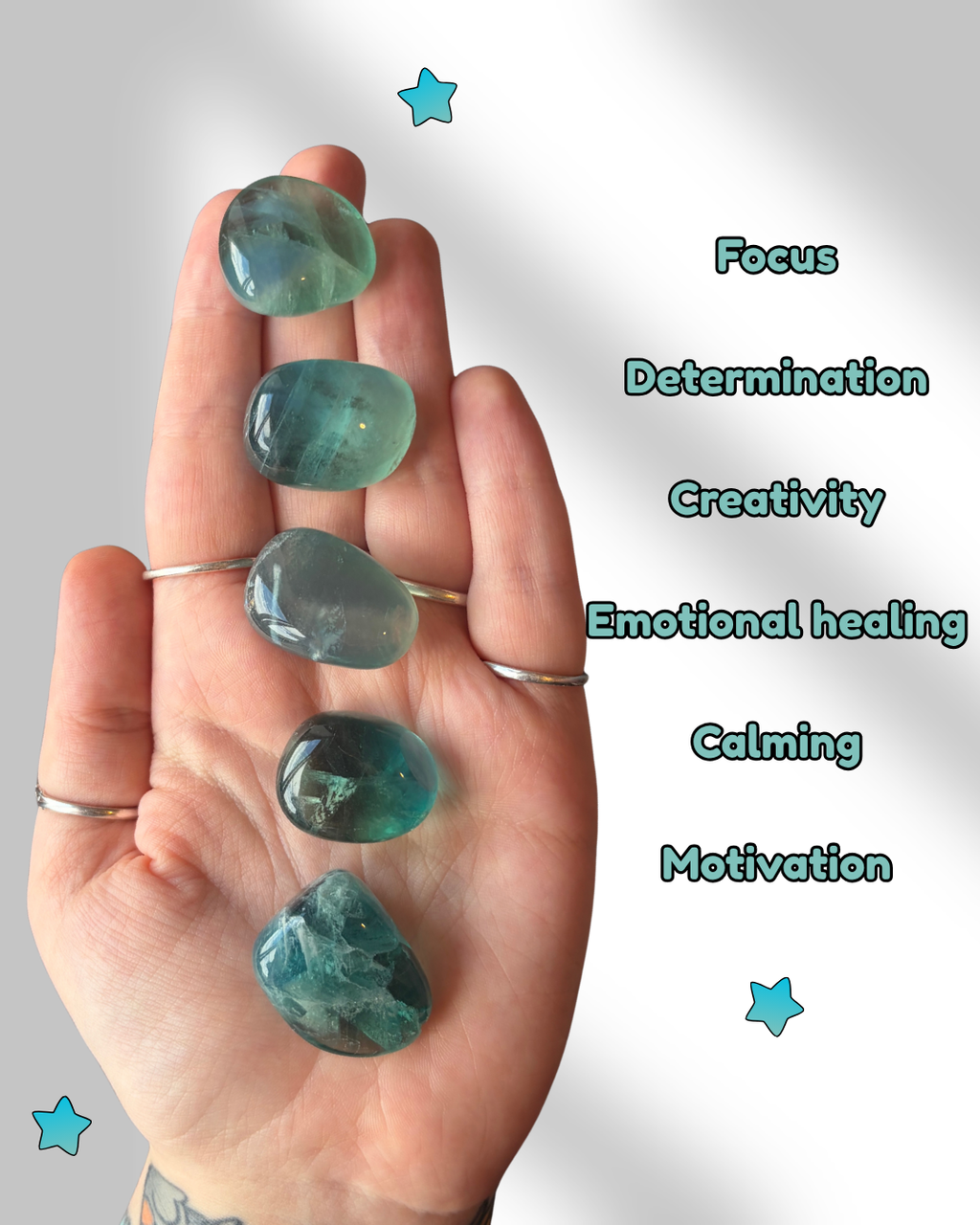 Blue Fluorite Tumblestone