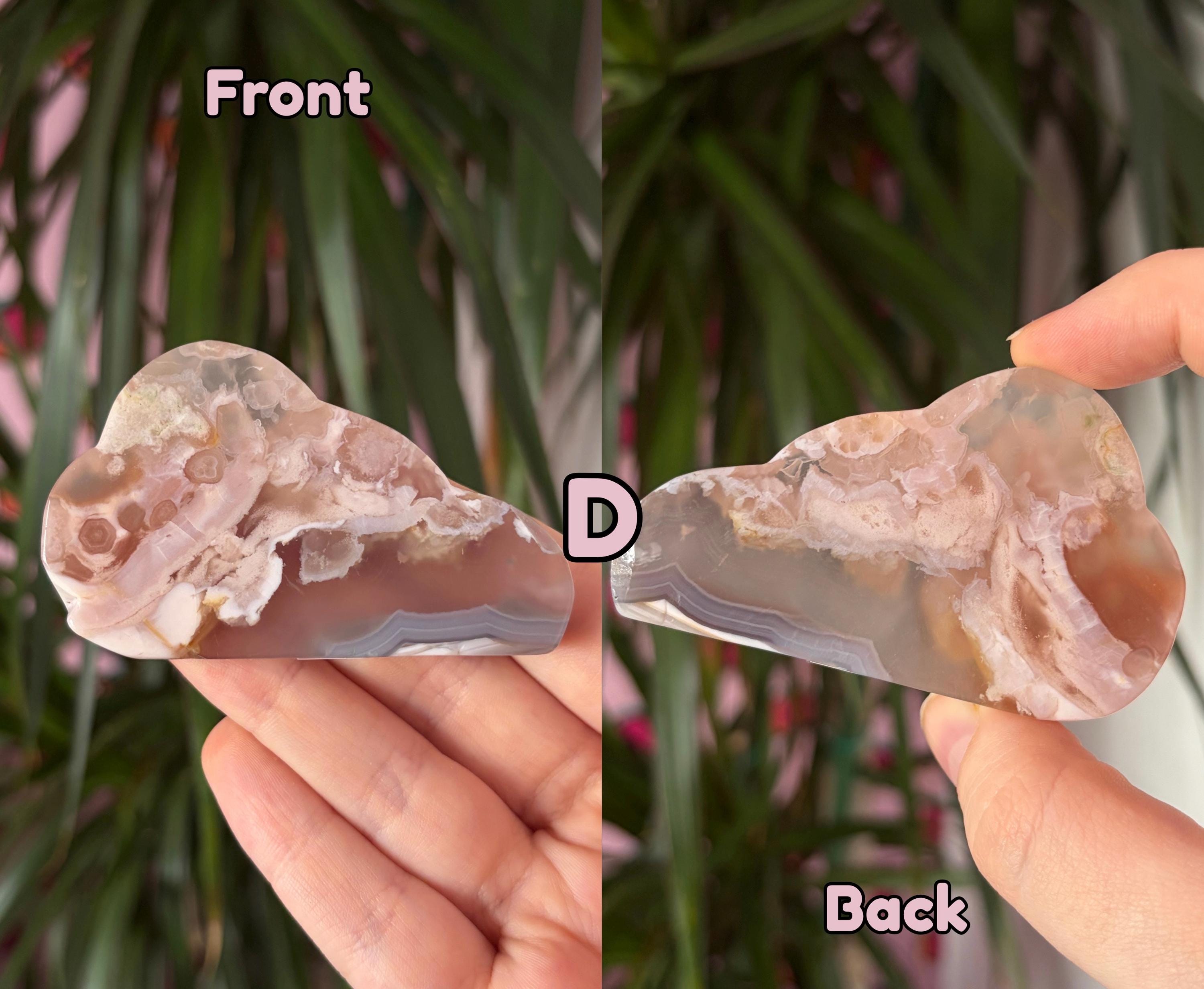 Flower Agate Cloud Carving