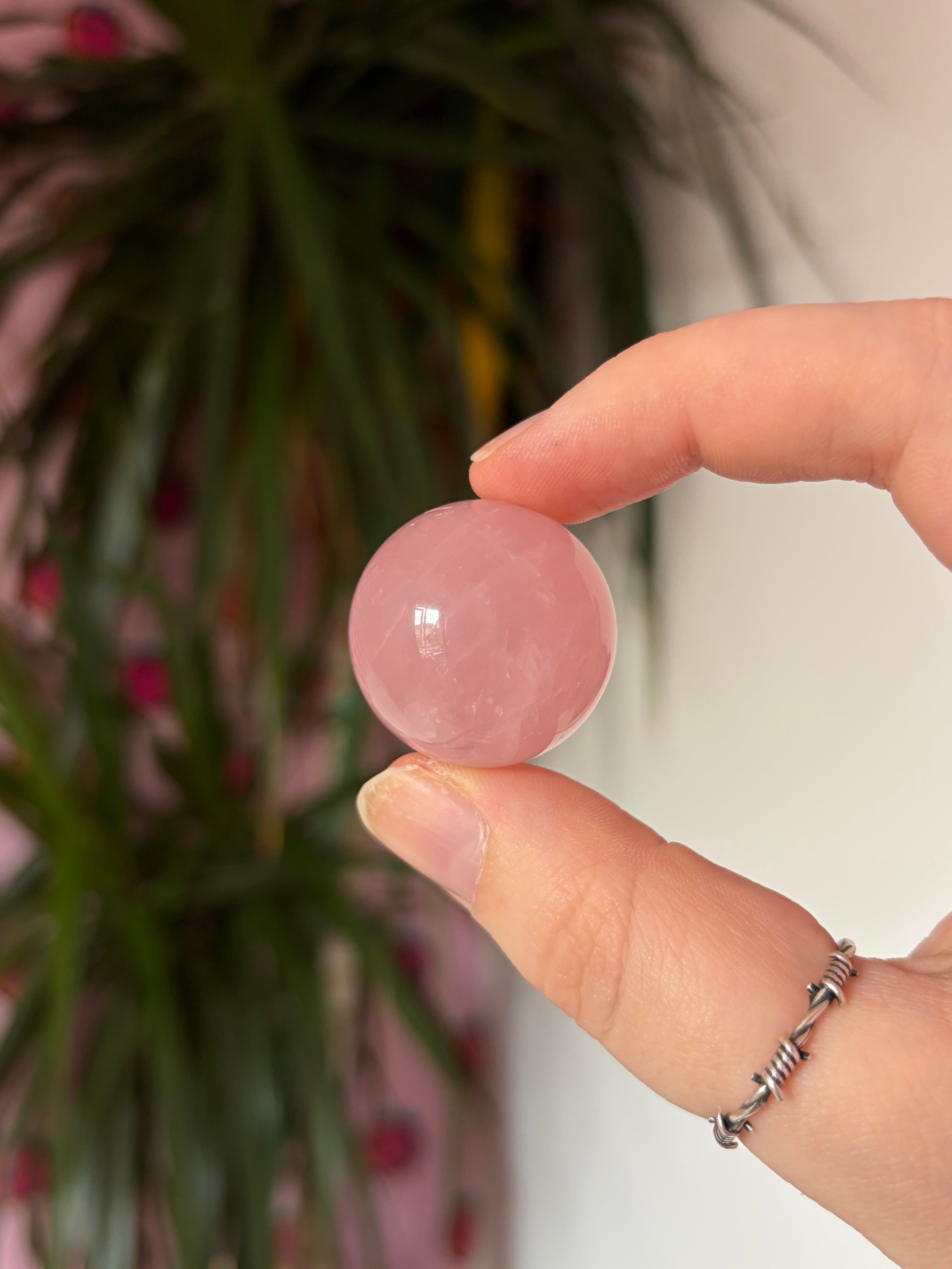 Mini Rose Quartz Spheres