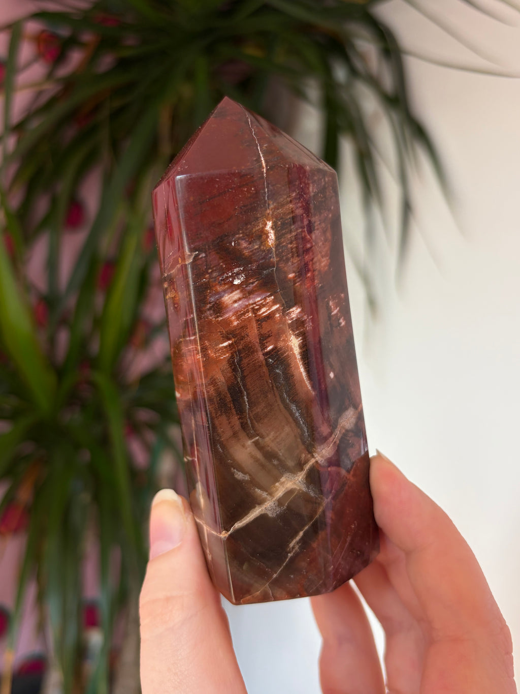 Chunky fossil wood tower