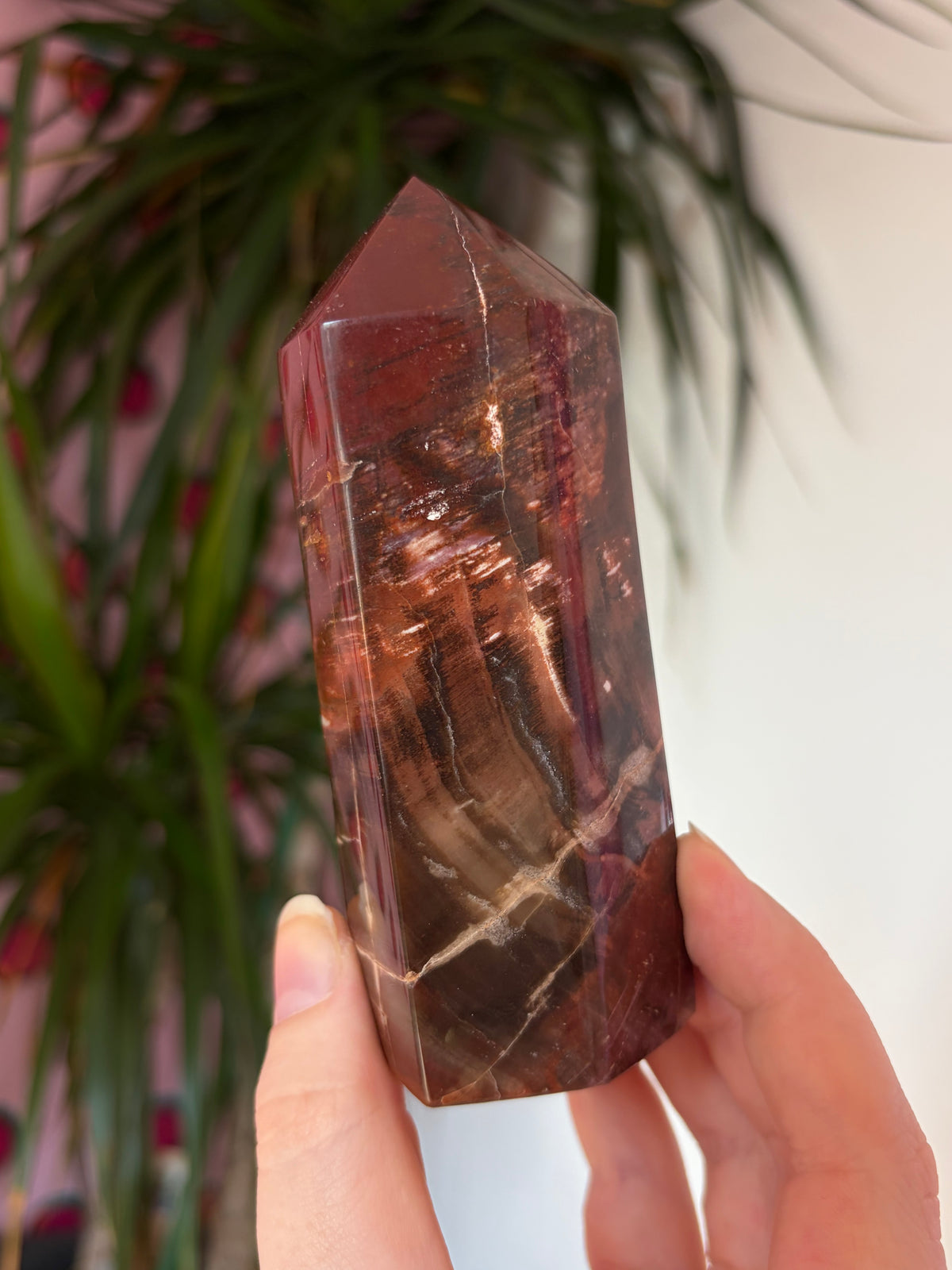 Chunky fossil wood tower