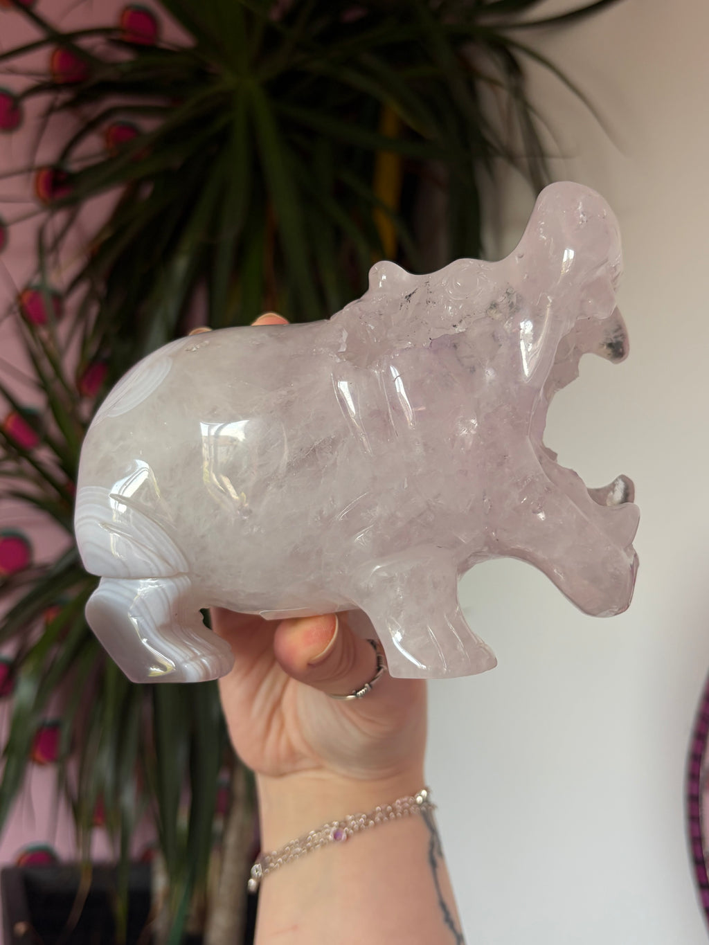 Druzy Agate Hippo