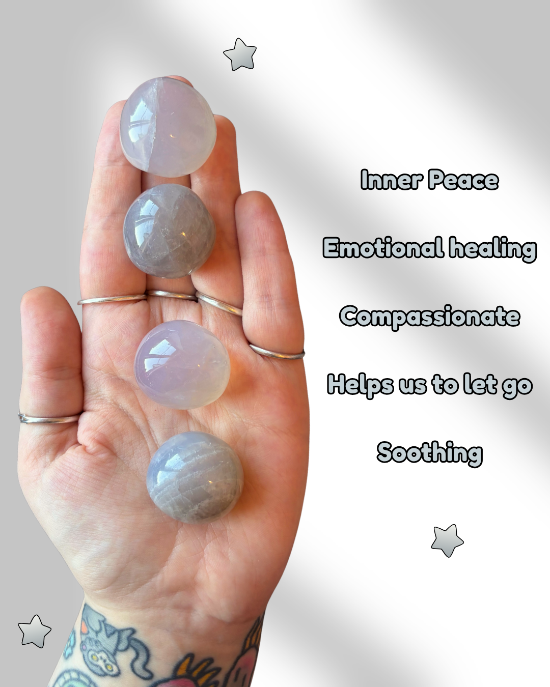 Blue Rose Quartz Tumblestone