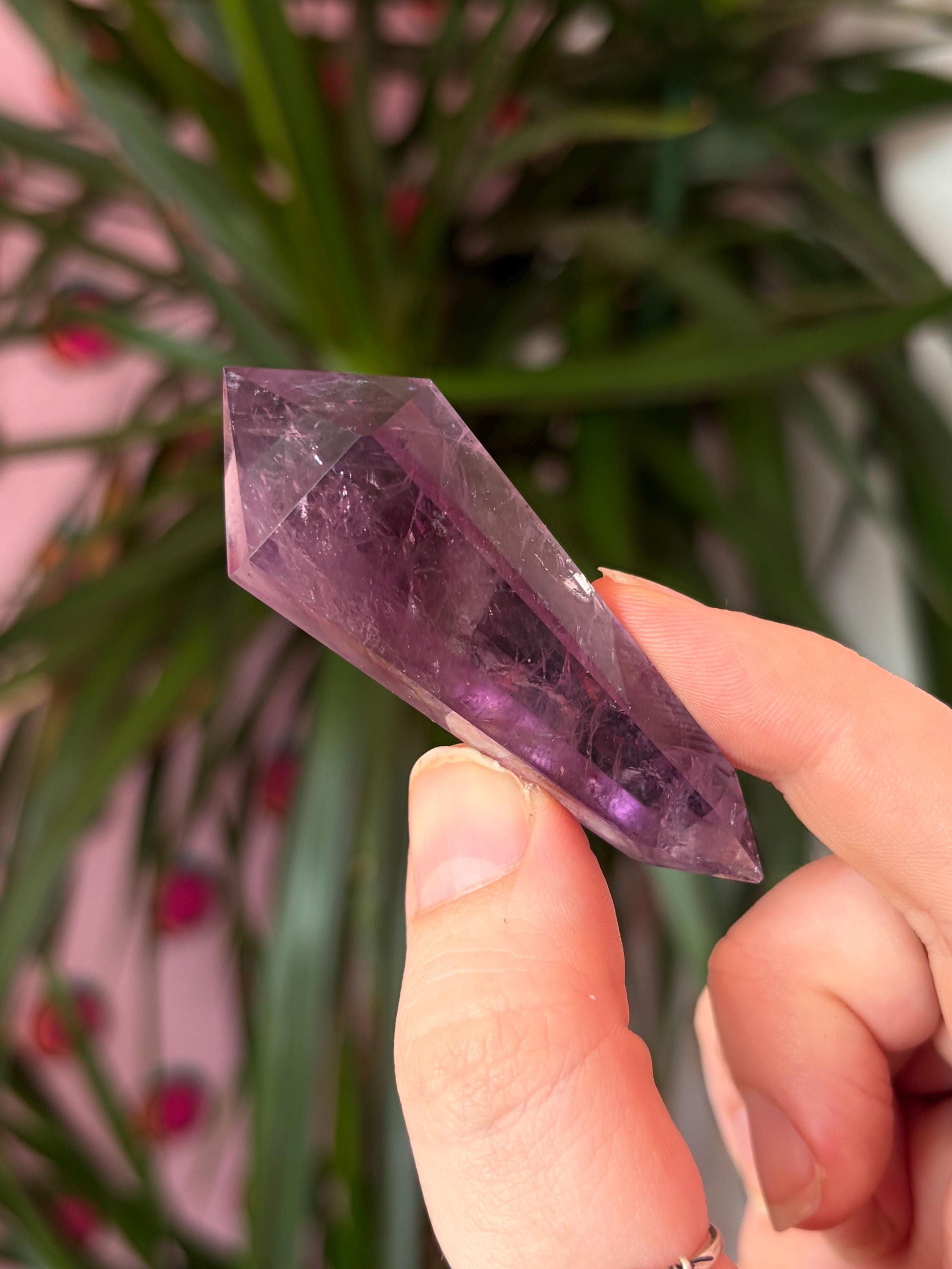 Double Terminated Amethyst Point