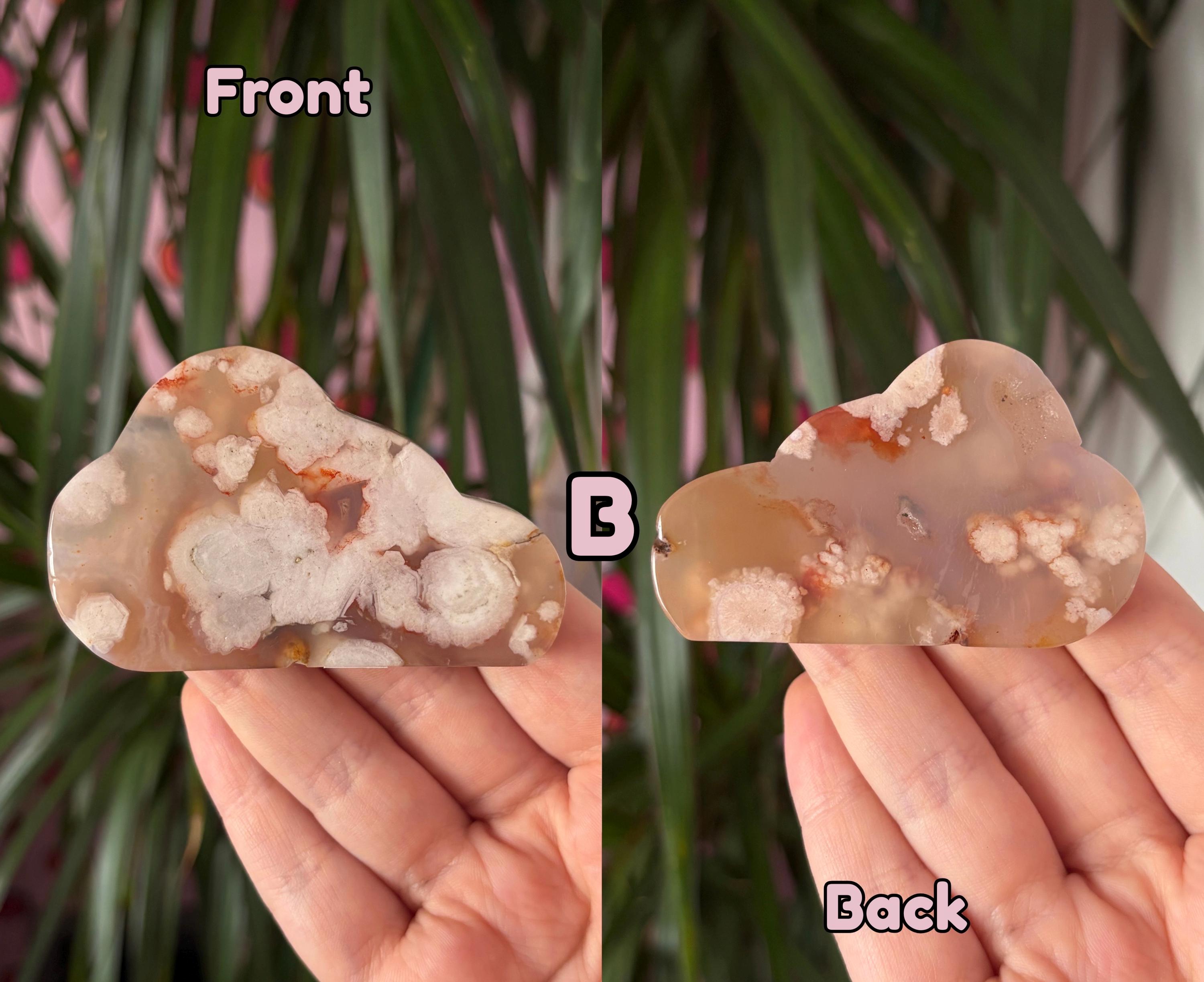 Flower Agate Cloud Carving