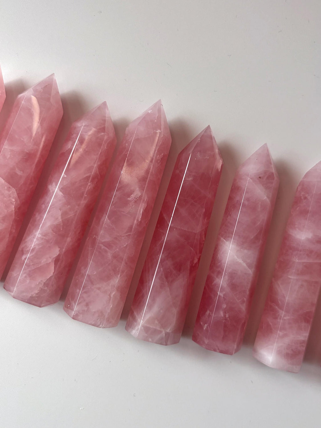 Pink Rose Quartz Towers