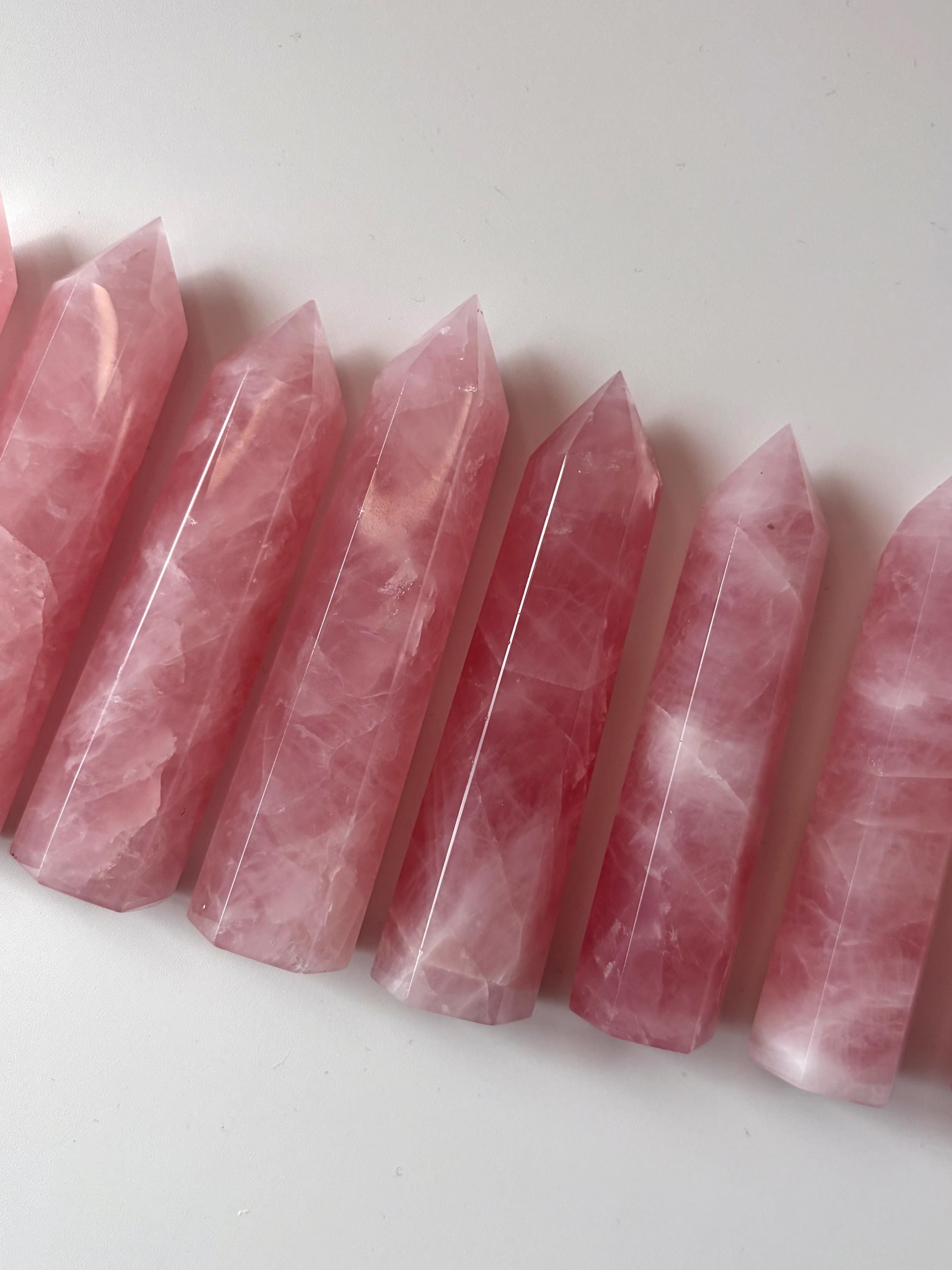 Pink Rose Quartz Towers