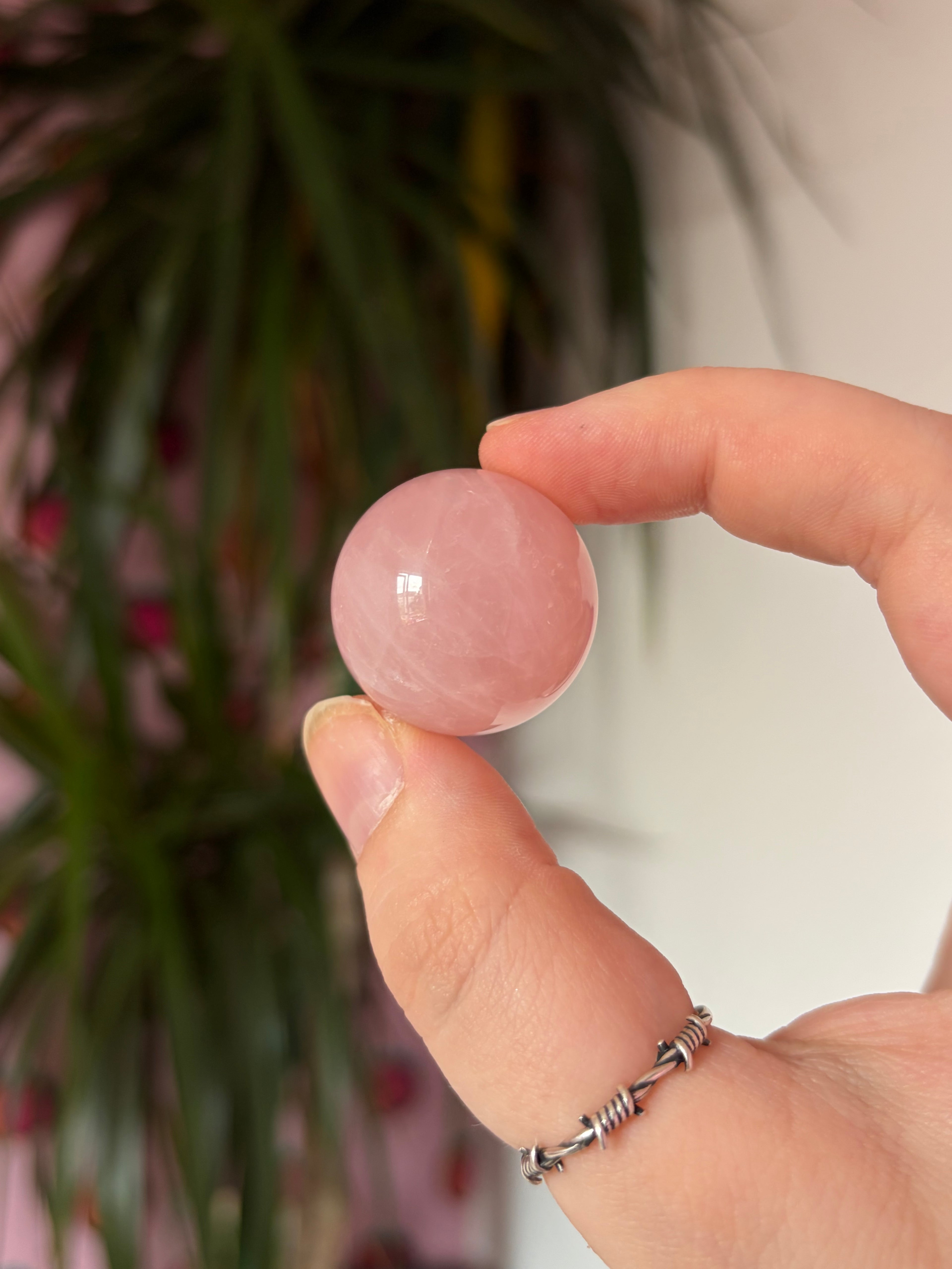 Mini Rose Quartz Spheres