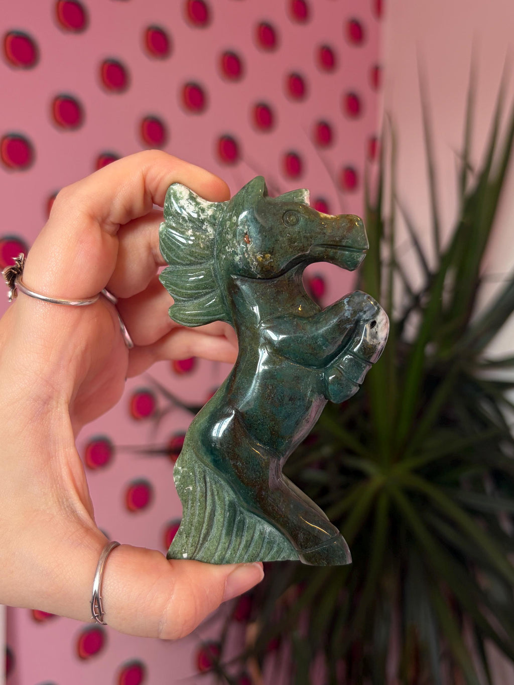 Moss Agate Horse