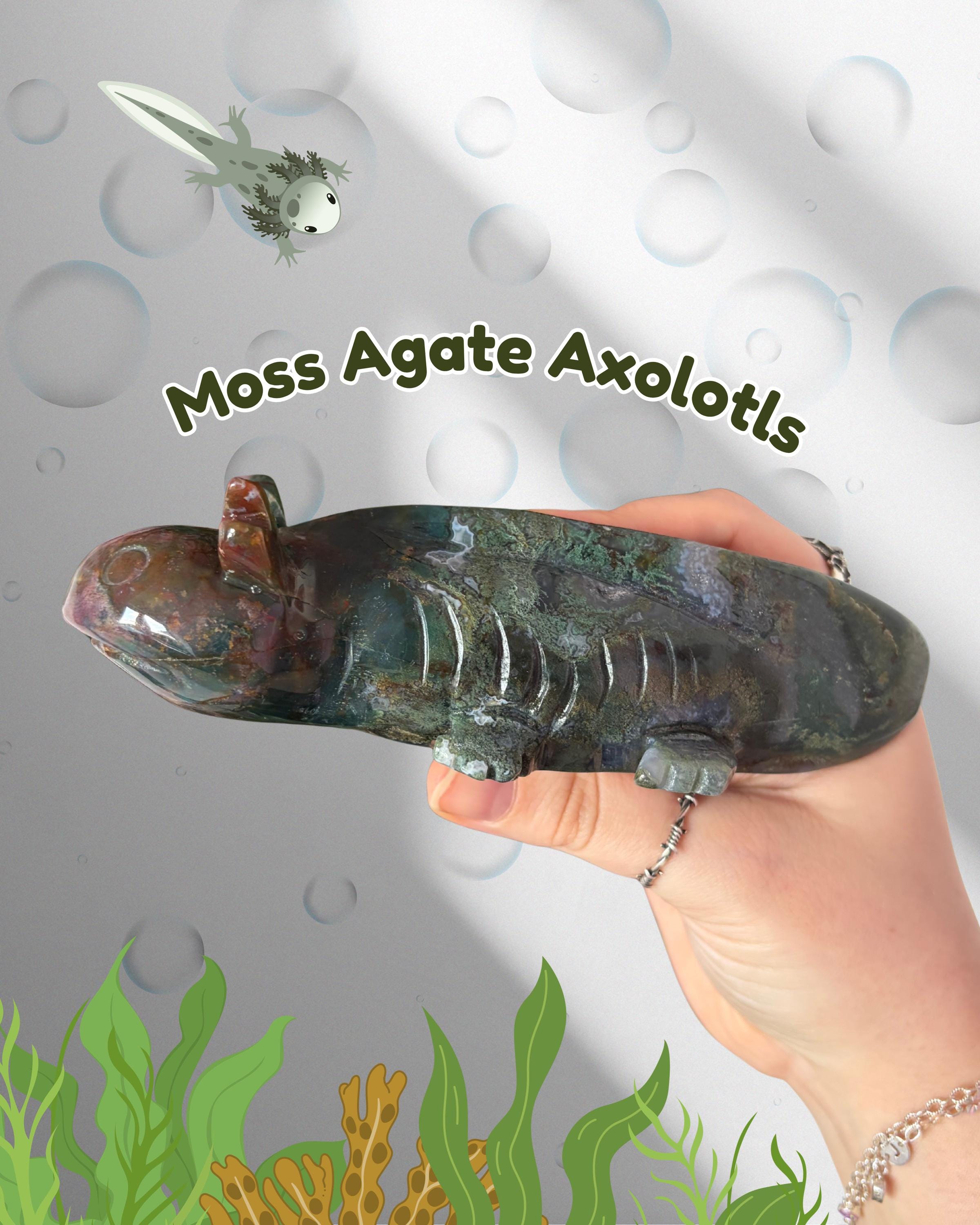 Moss Agate Axolotls