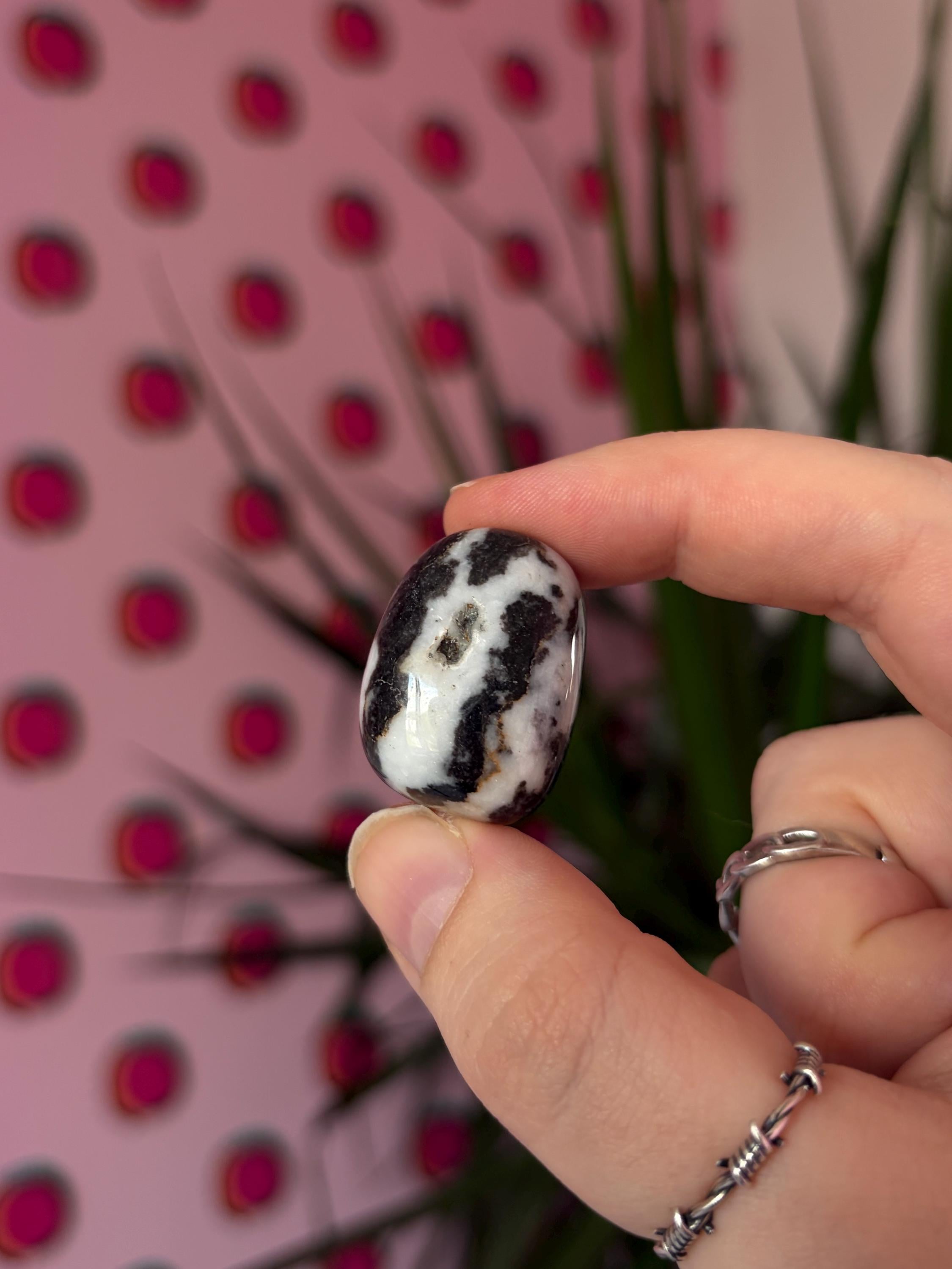 Zebra Jasper Tumblestone