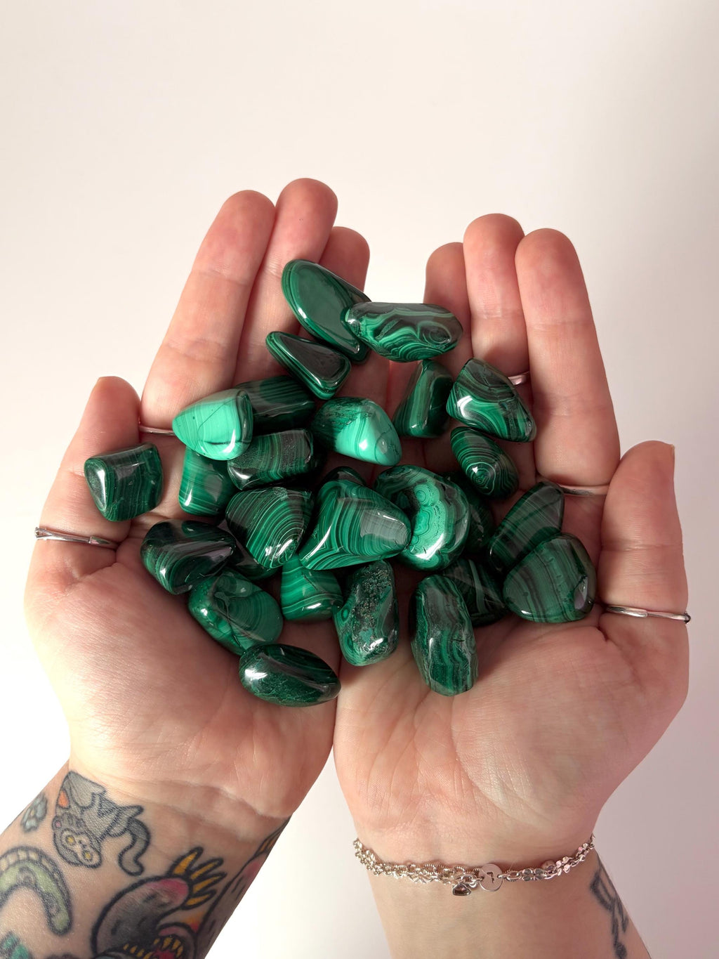 Malachite Crystal Tumblestone