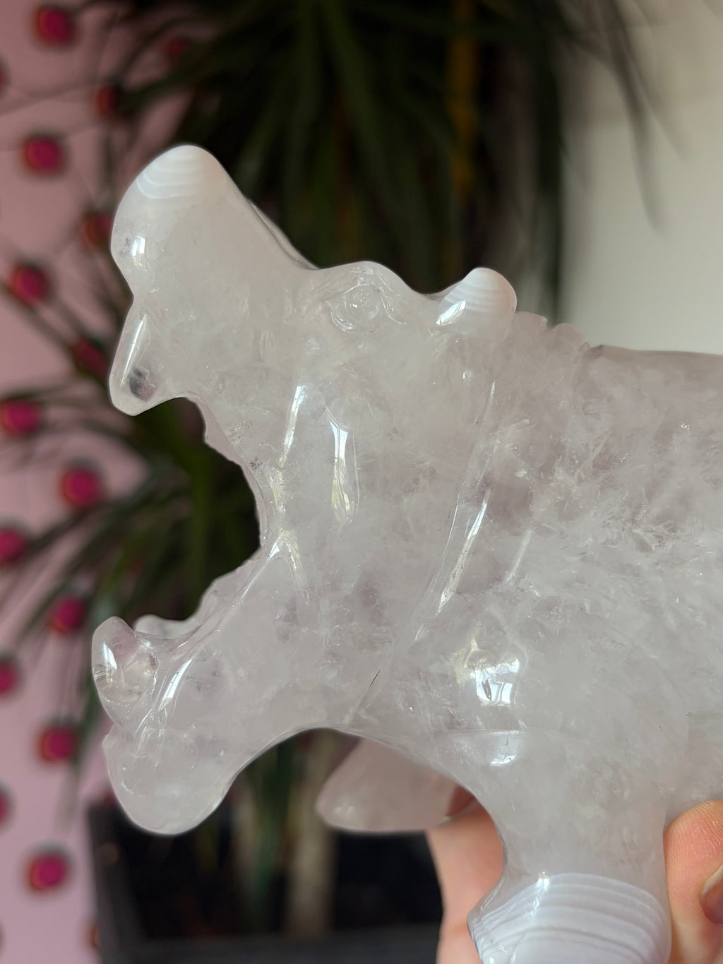 Druzy Agate Hippo