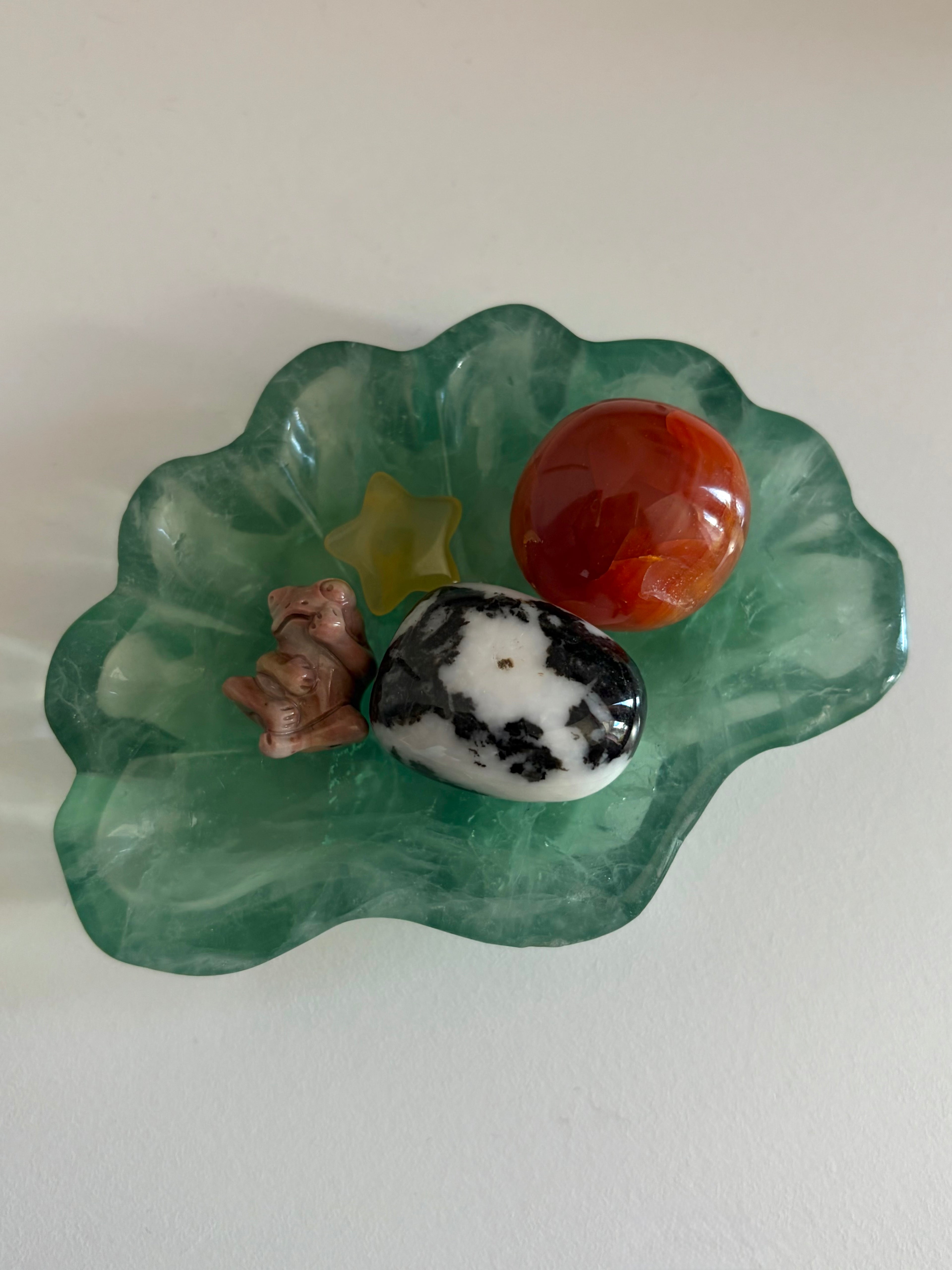 Fluorite Sea Shell Bowl/Trinket Dish