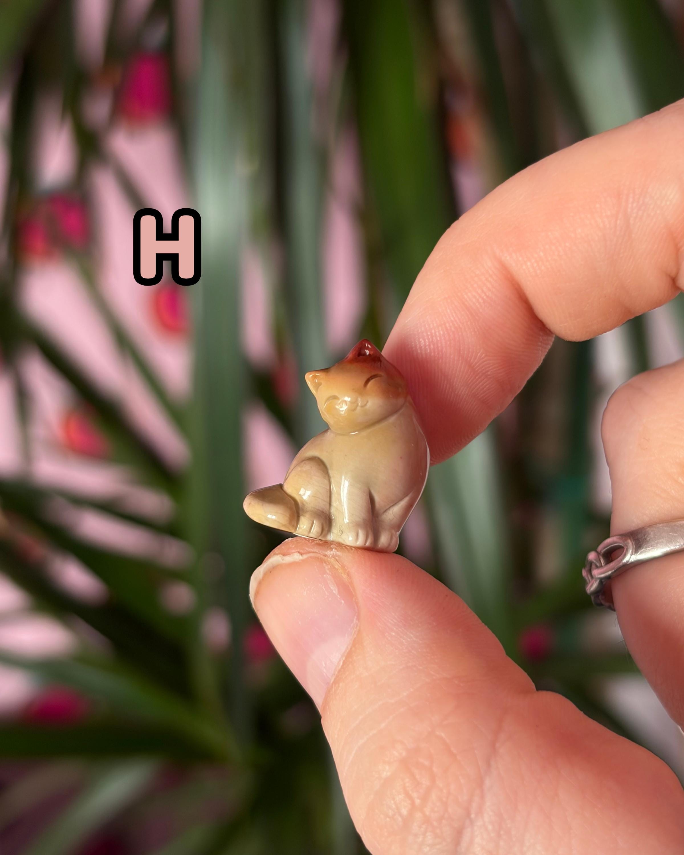 Tiny Alashan Agate Cats