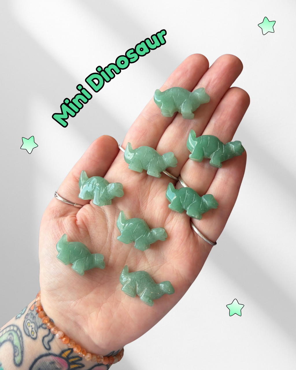 Mini Green Aventurine Dinosaur