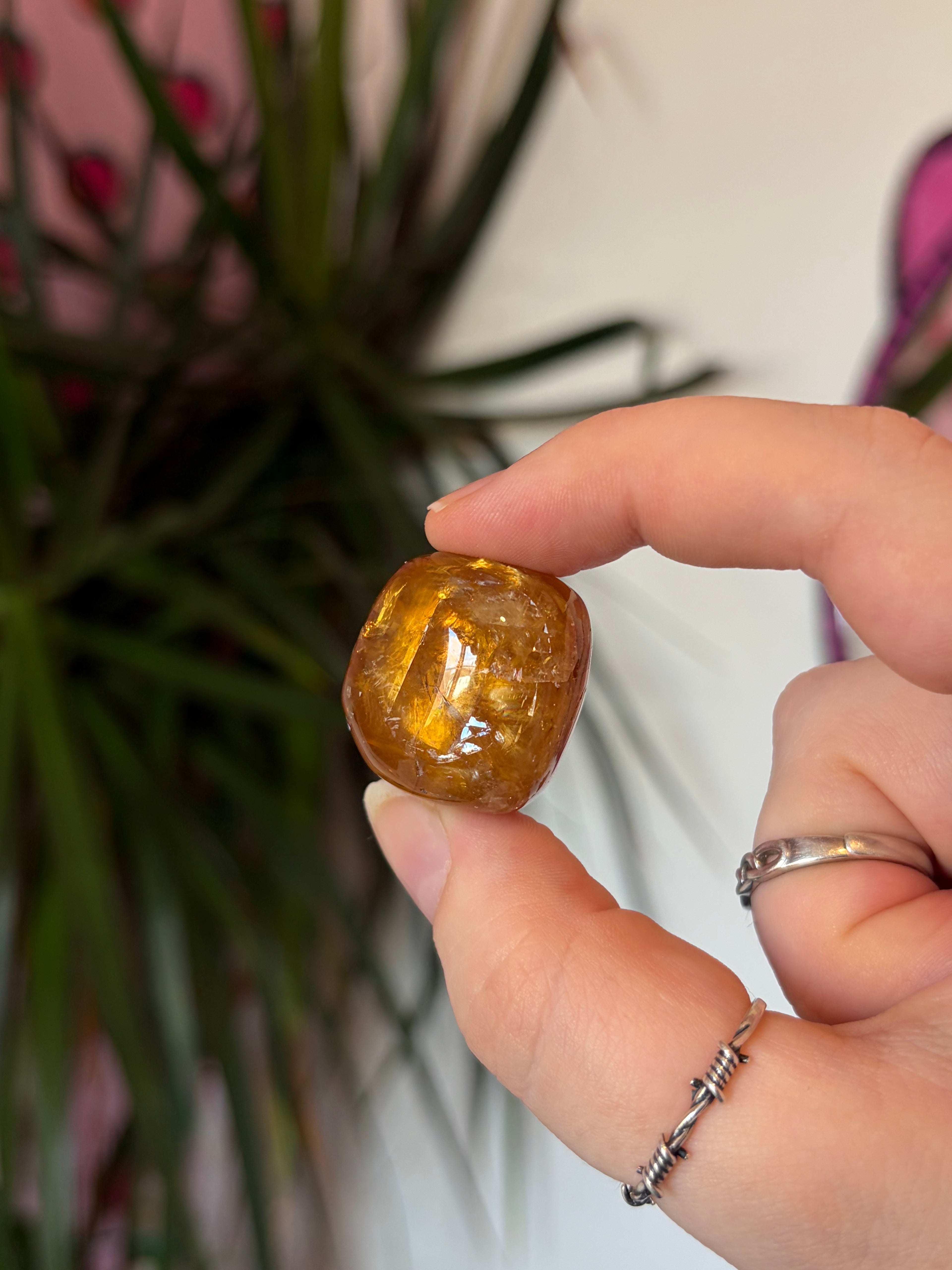 Honey Calcite Tumblestone