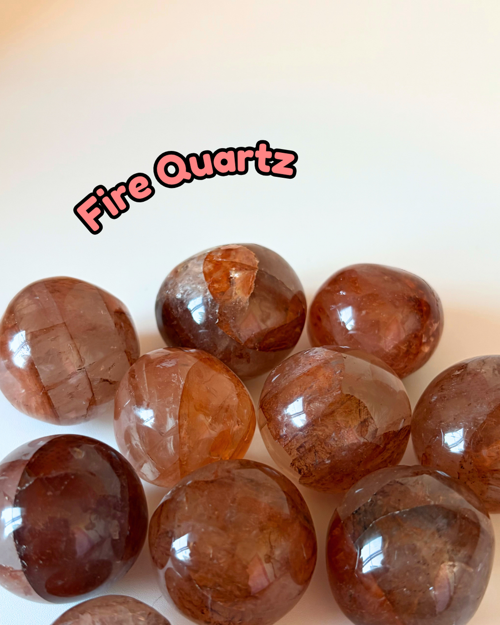 Fire Quartz Tumblestone