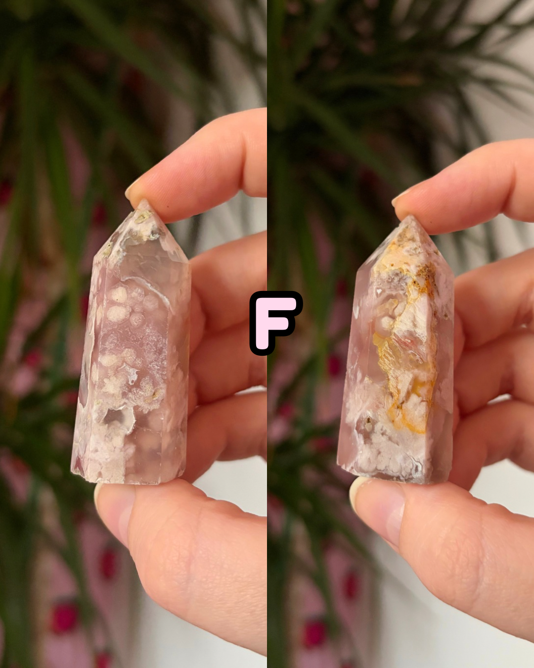 Mini Colourful Flower Agate Towers