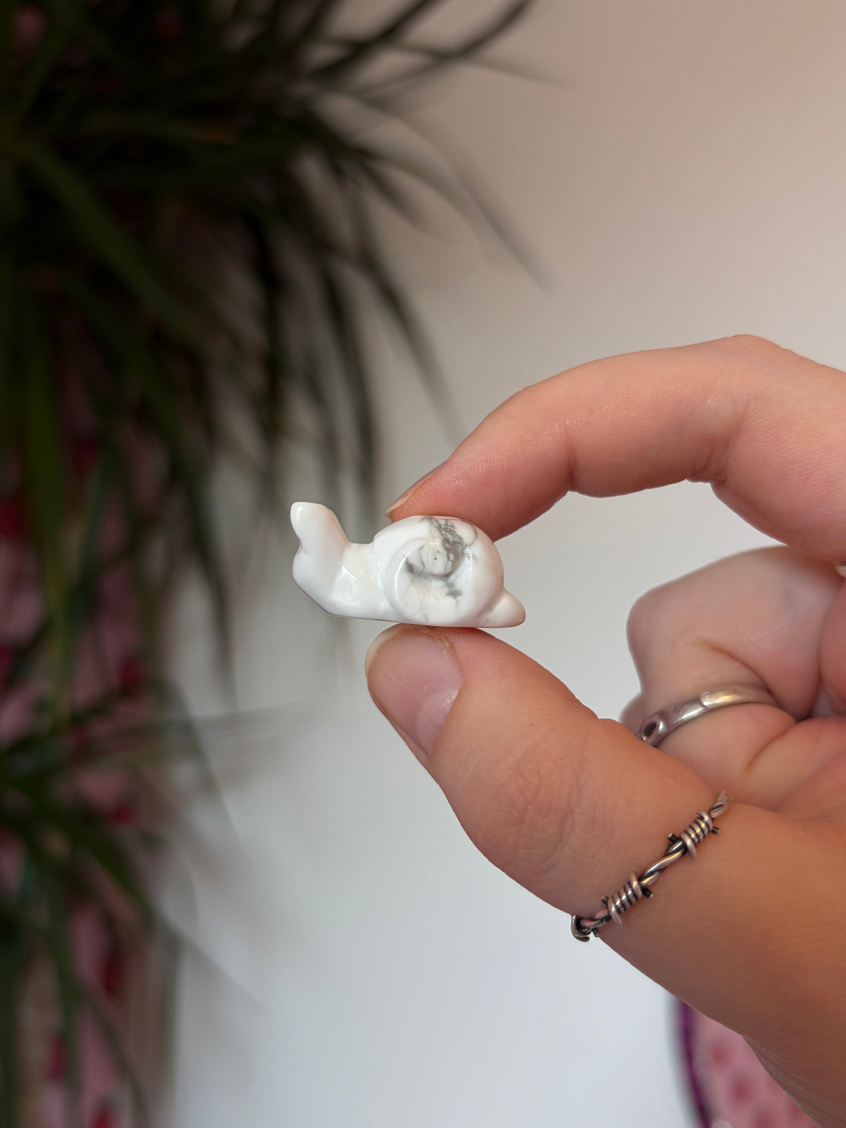 Mini Howlite Snails