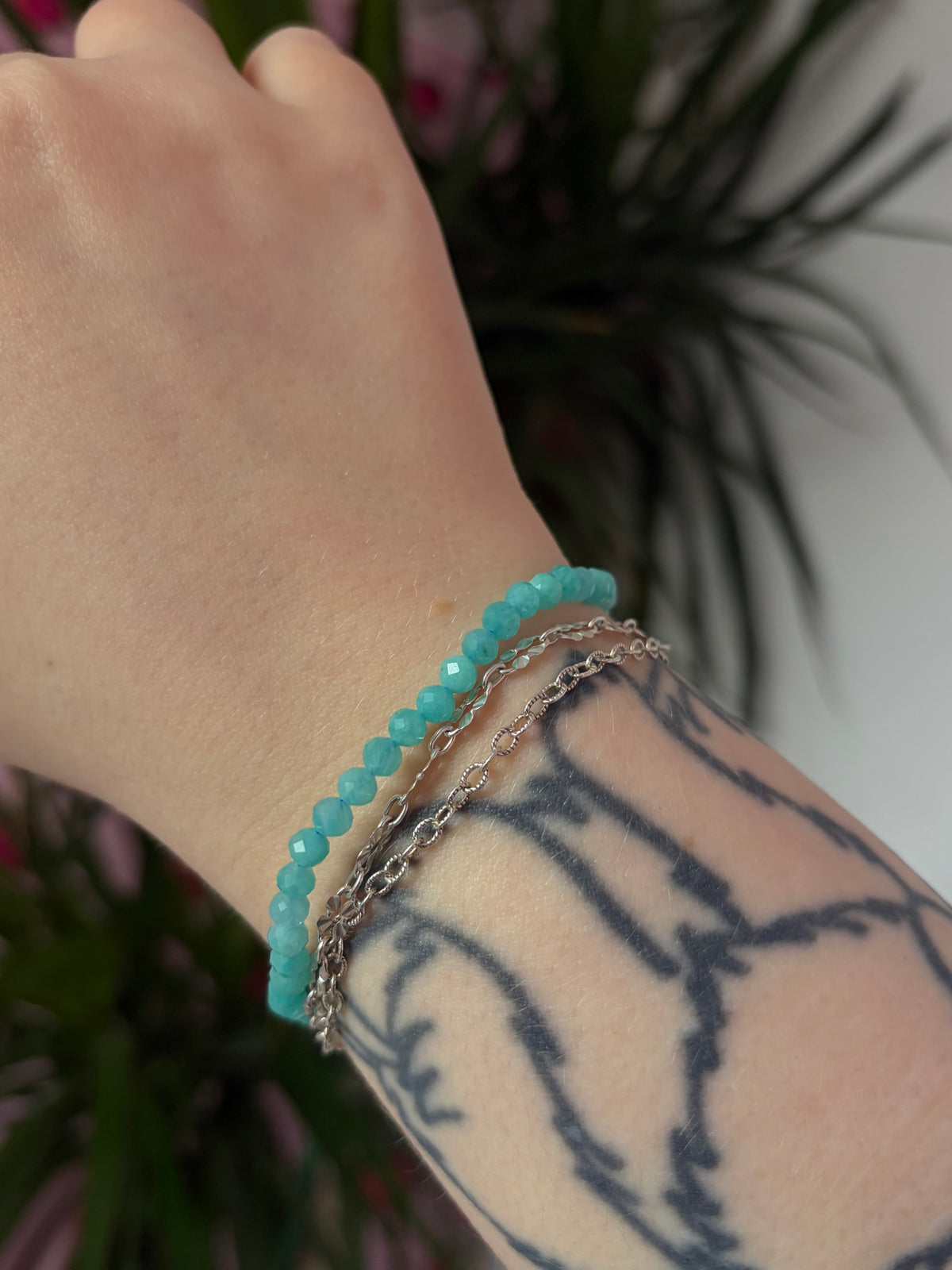Amazonite Faceted Bracelet