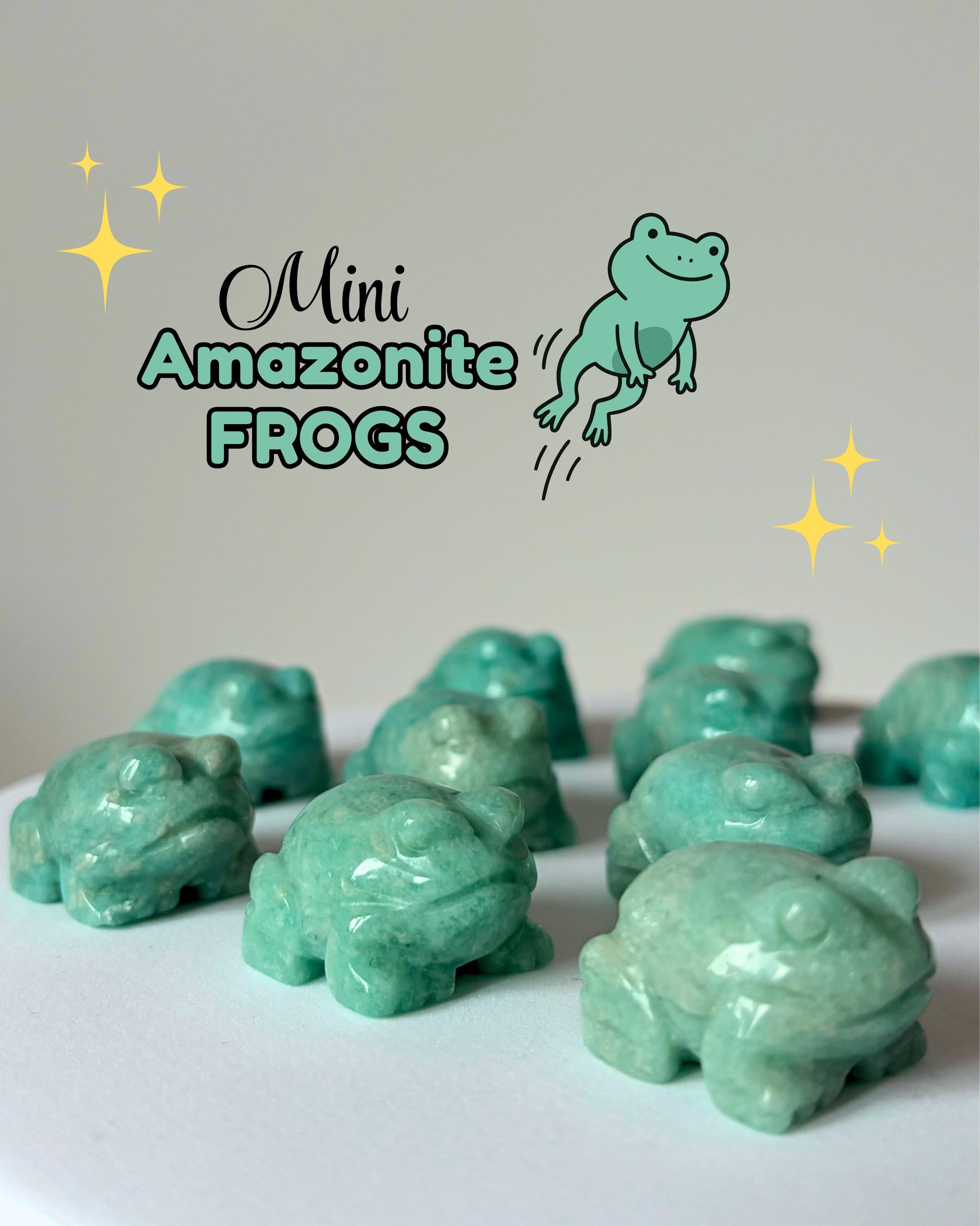 Mini Amazonite Frogs