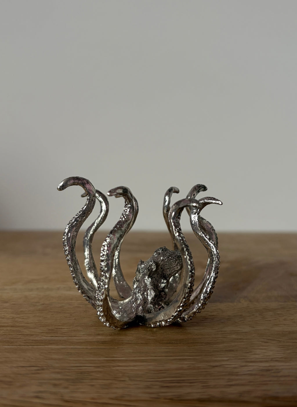 Silver Octopus Sphere Stand