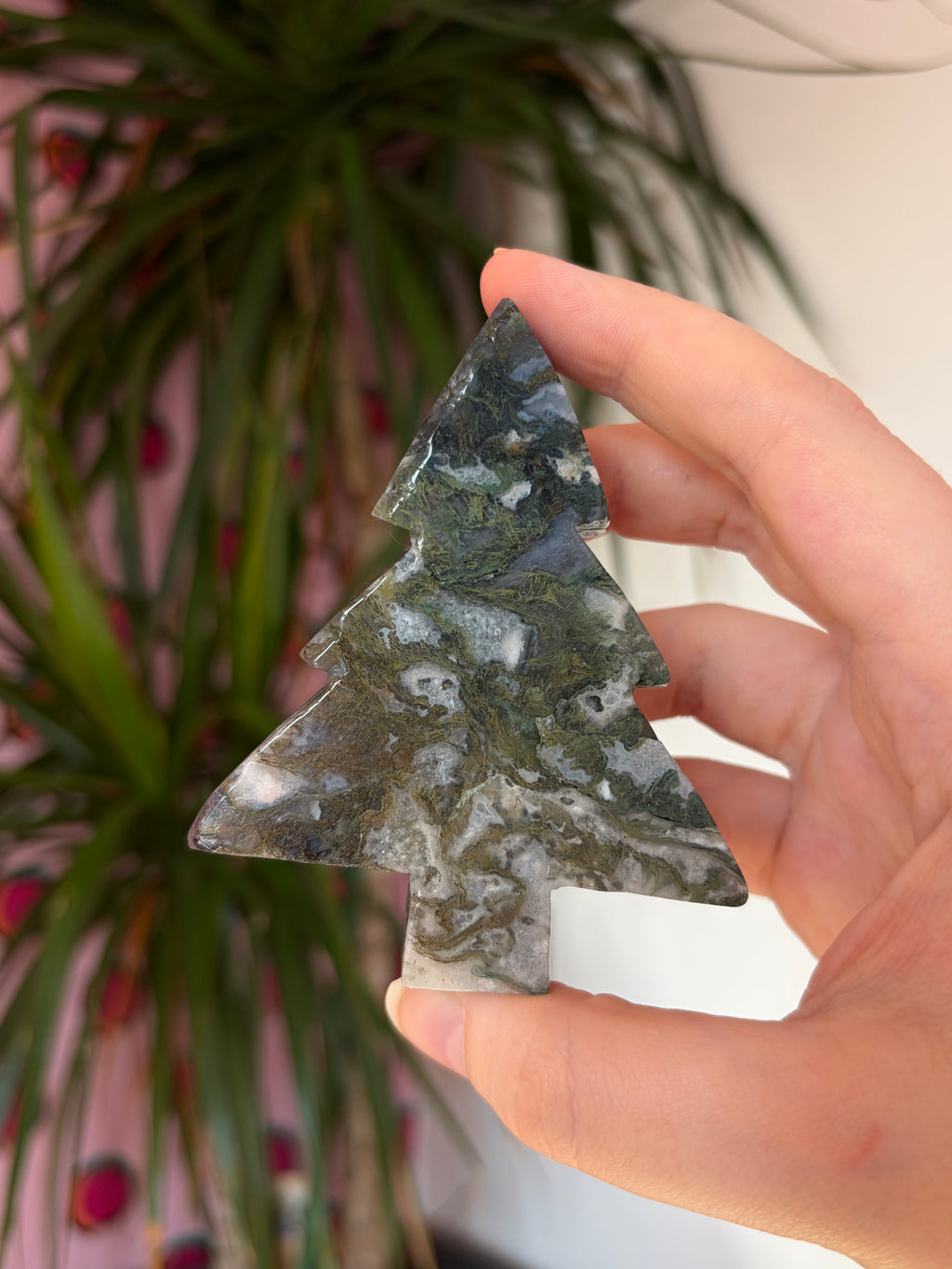 Moss agate pine trees
