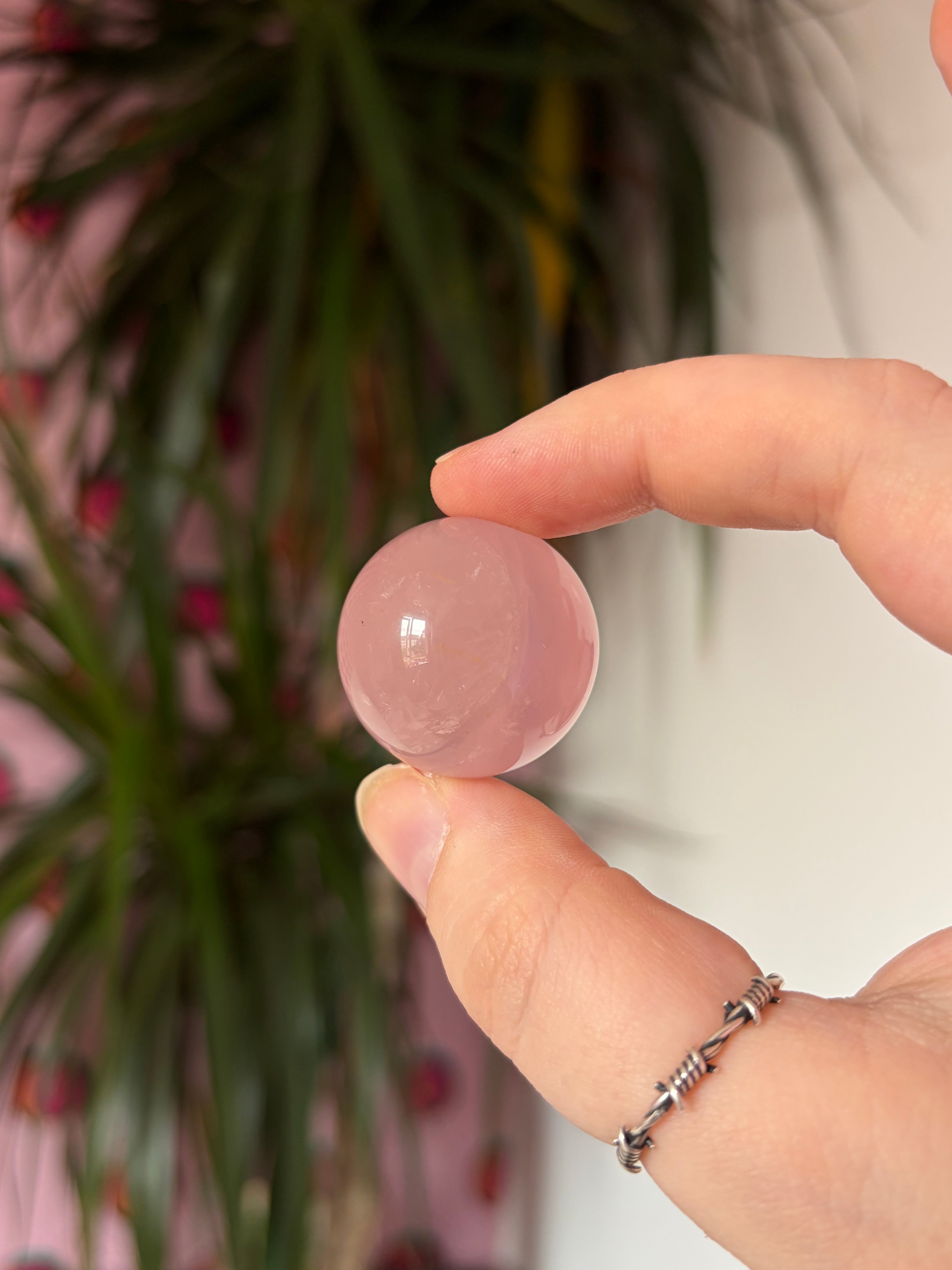 Mini Rose Quartz Spheres