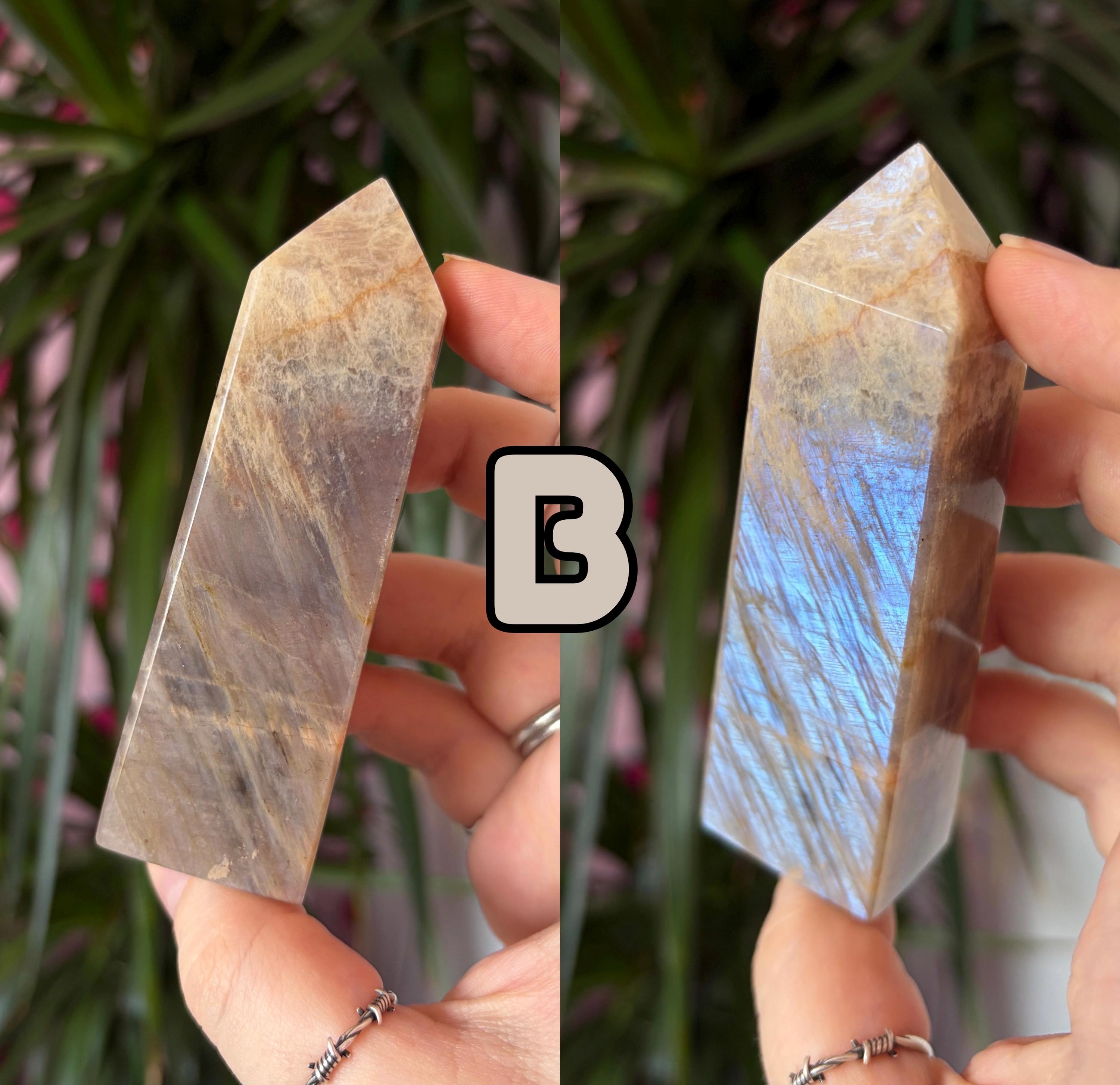 Flashy Moonstone With Sunstone Towers