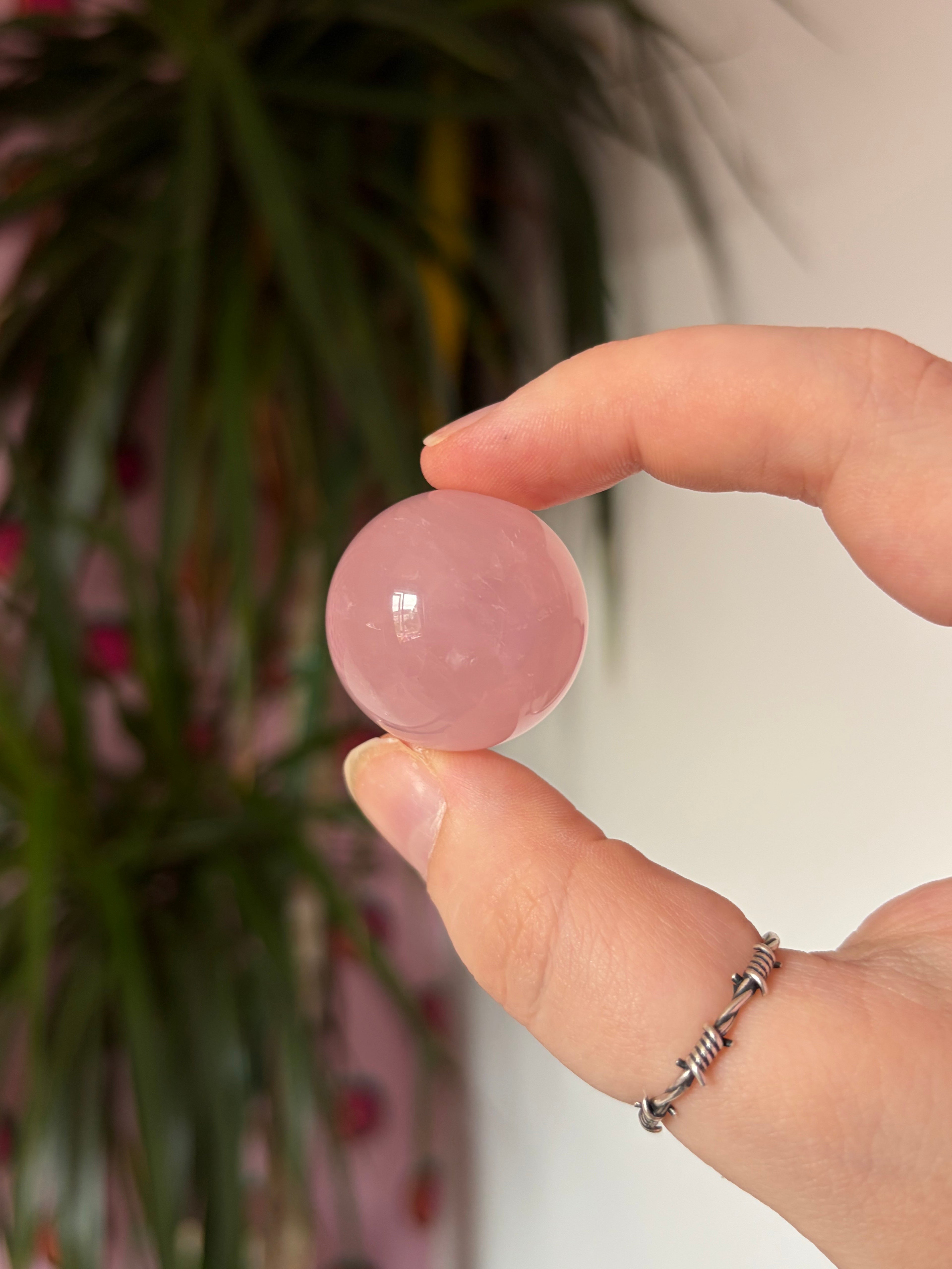 Mini Rose Quartz Spheres