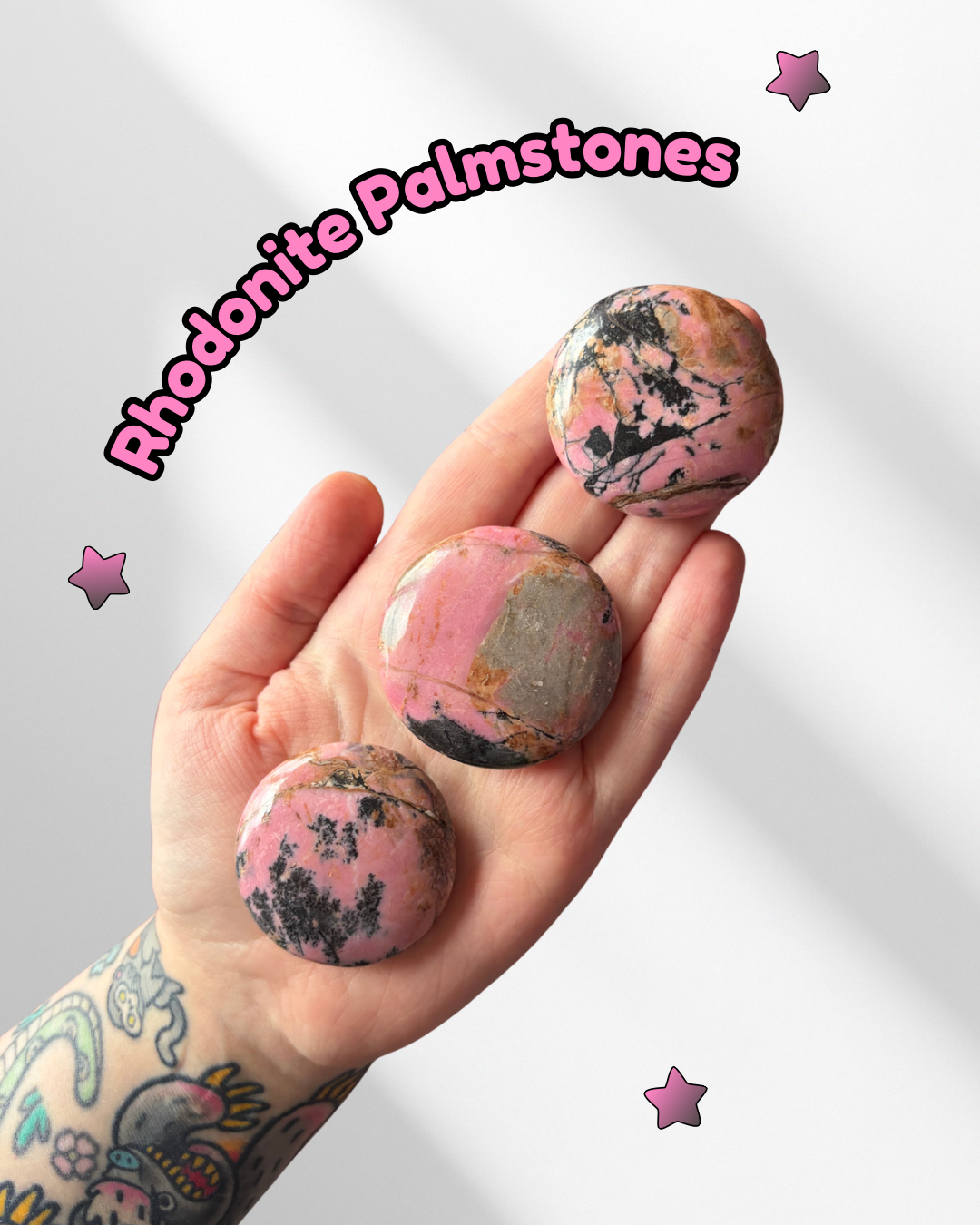 Rhodonite Palmstones