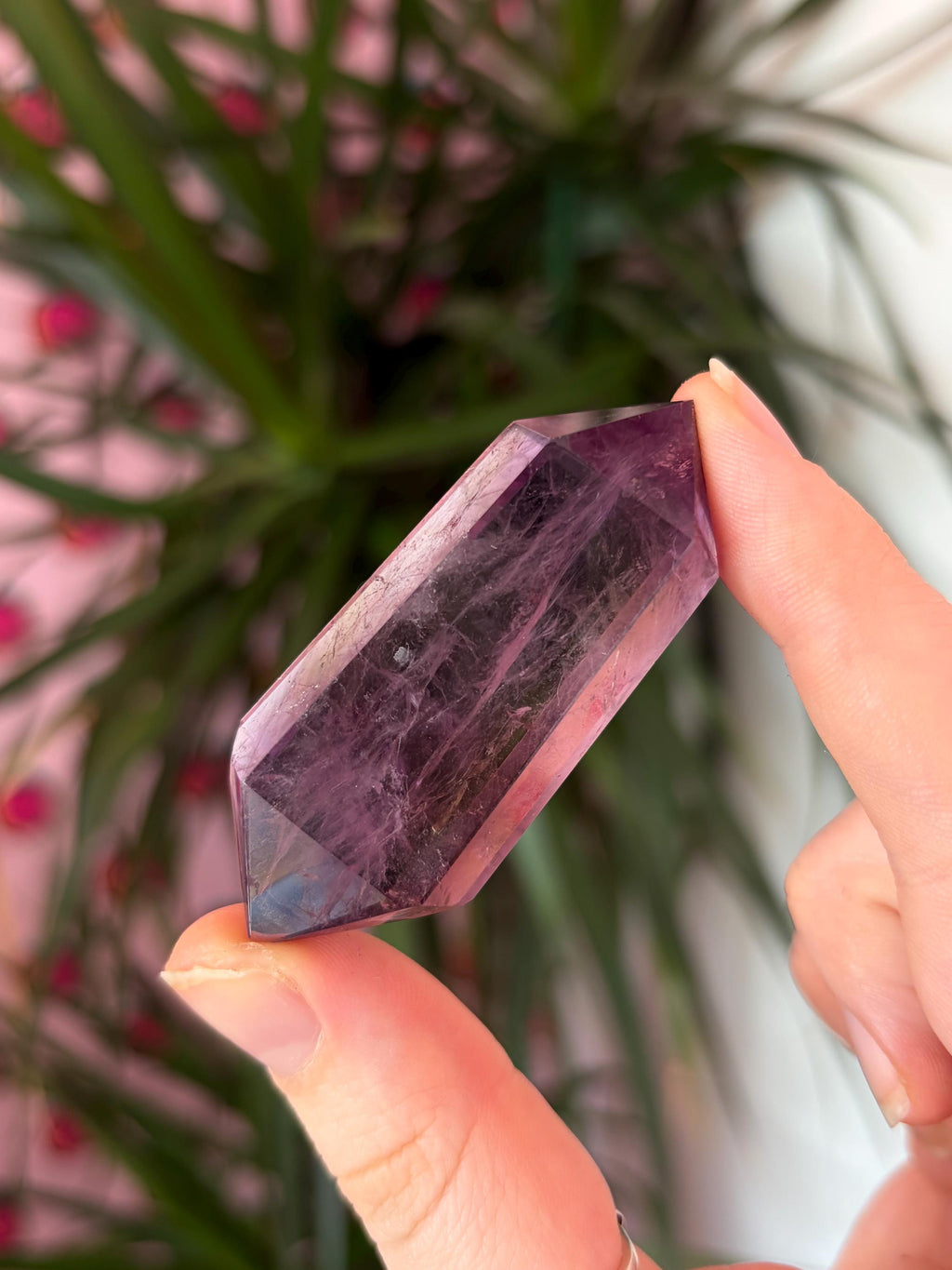 Double Terminated Amethyst Point