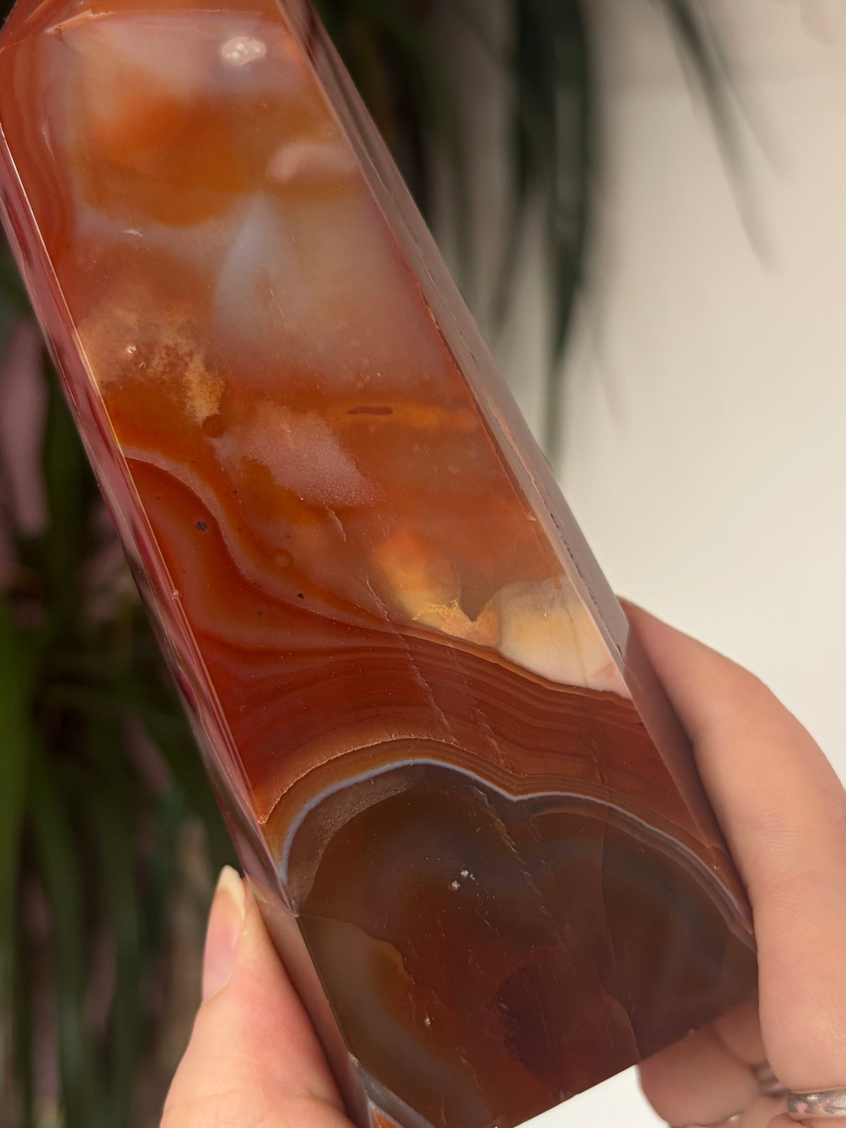 Carnelian Tower with Quartz back