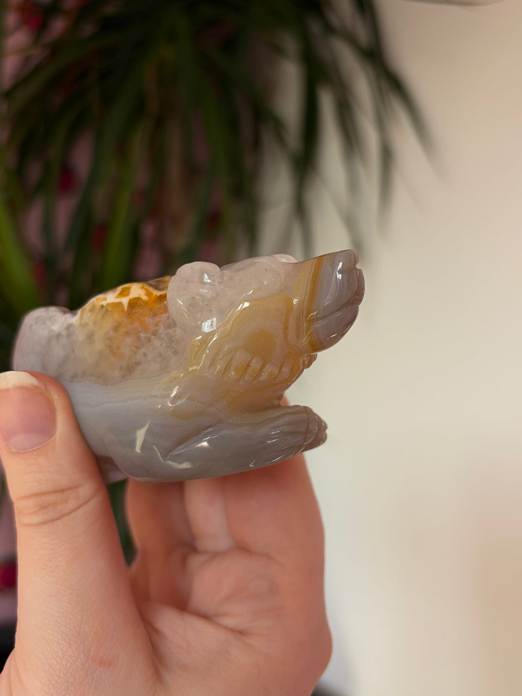 Druzy agate bear
